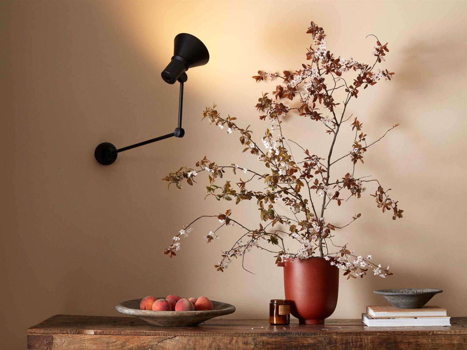 Anglepoise Type-80 1-Light Matte Black Swing Wall Sconce