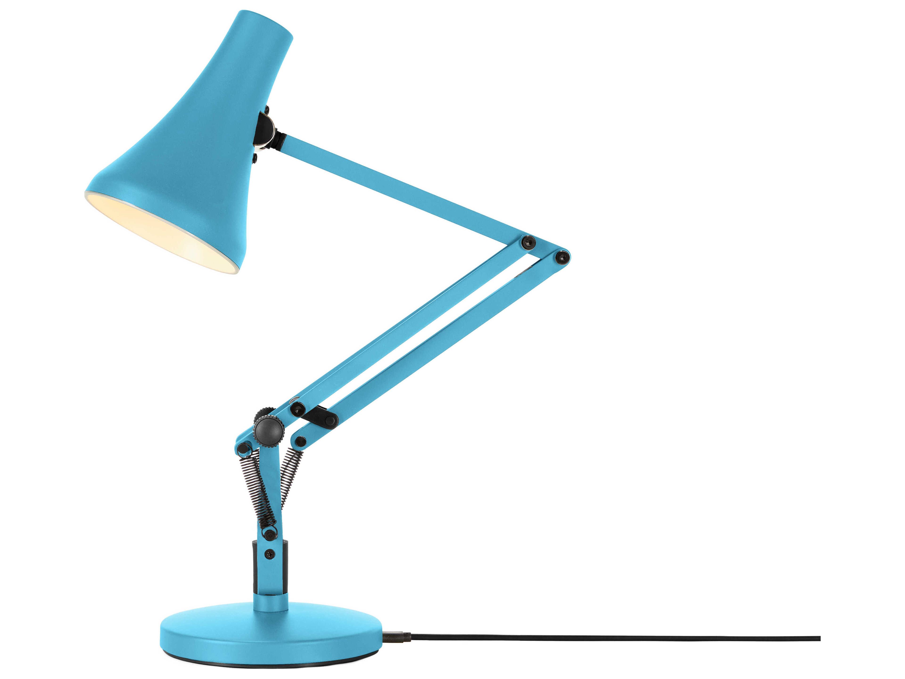Anglepoise 90-Mini Turquoise Blue Desk Lamp