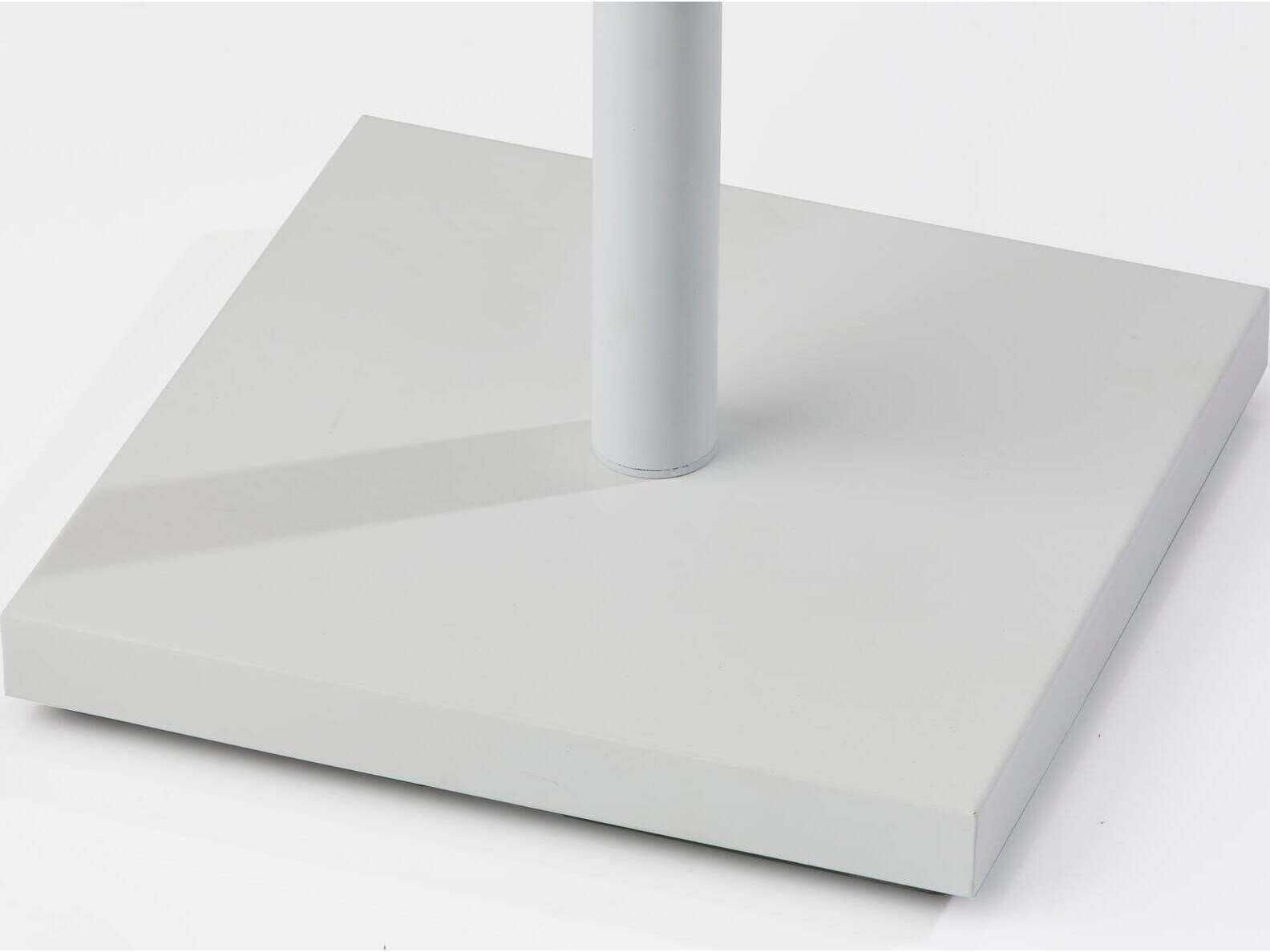 Adesso Estelle Matte White Taupe Fabric Floor Lamp