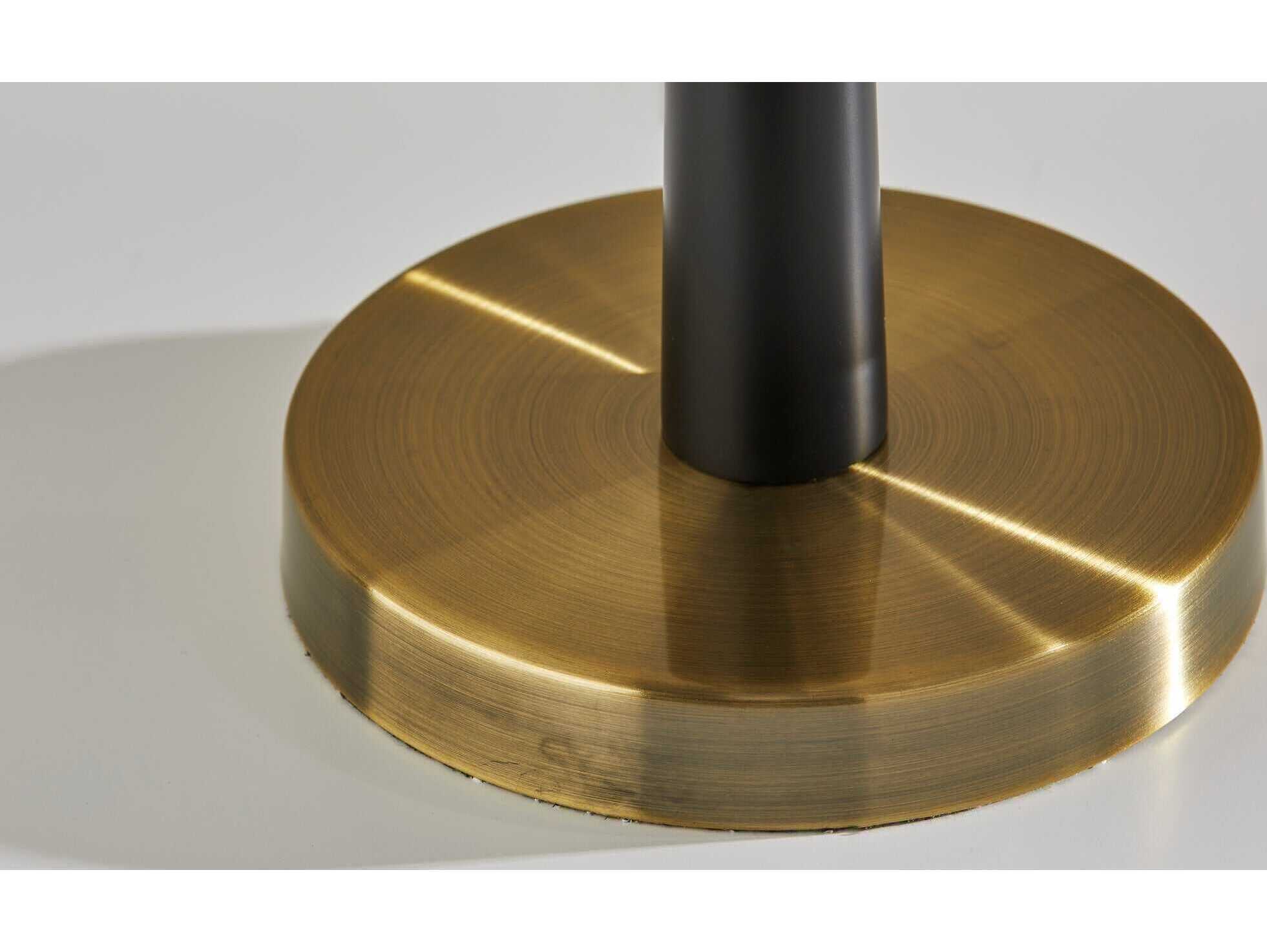 Adesso Francis Black Antique Brass Buffet Lamp