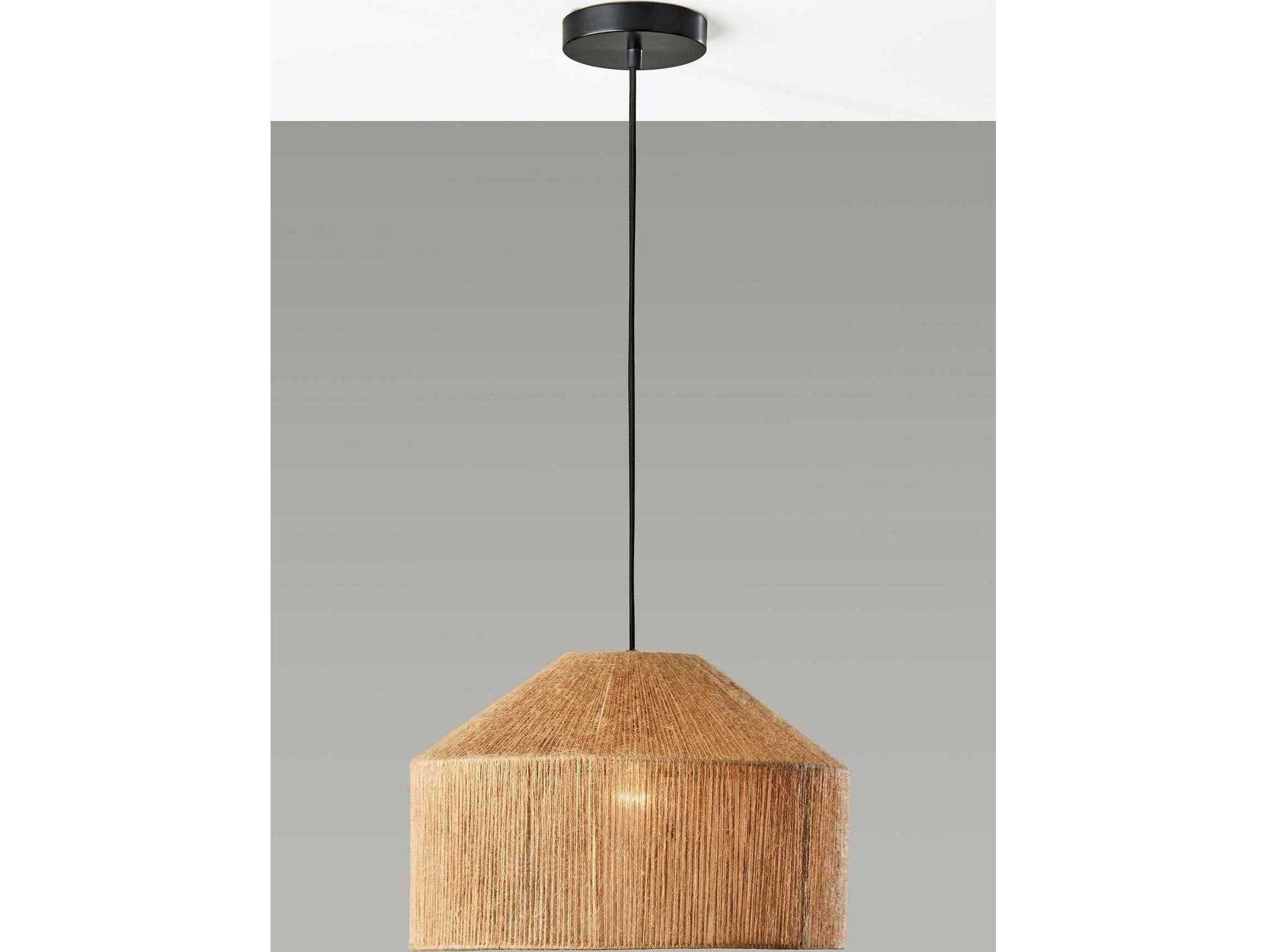 Adesso Amalfi Black Dome Pendant
