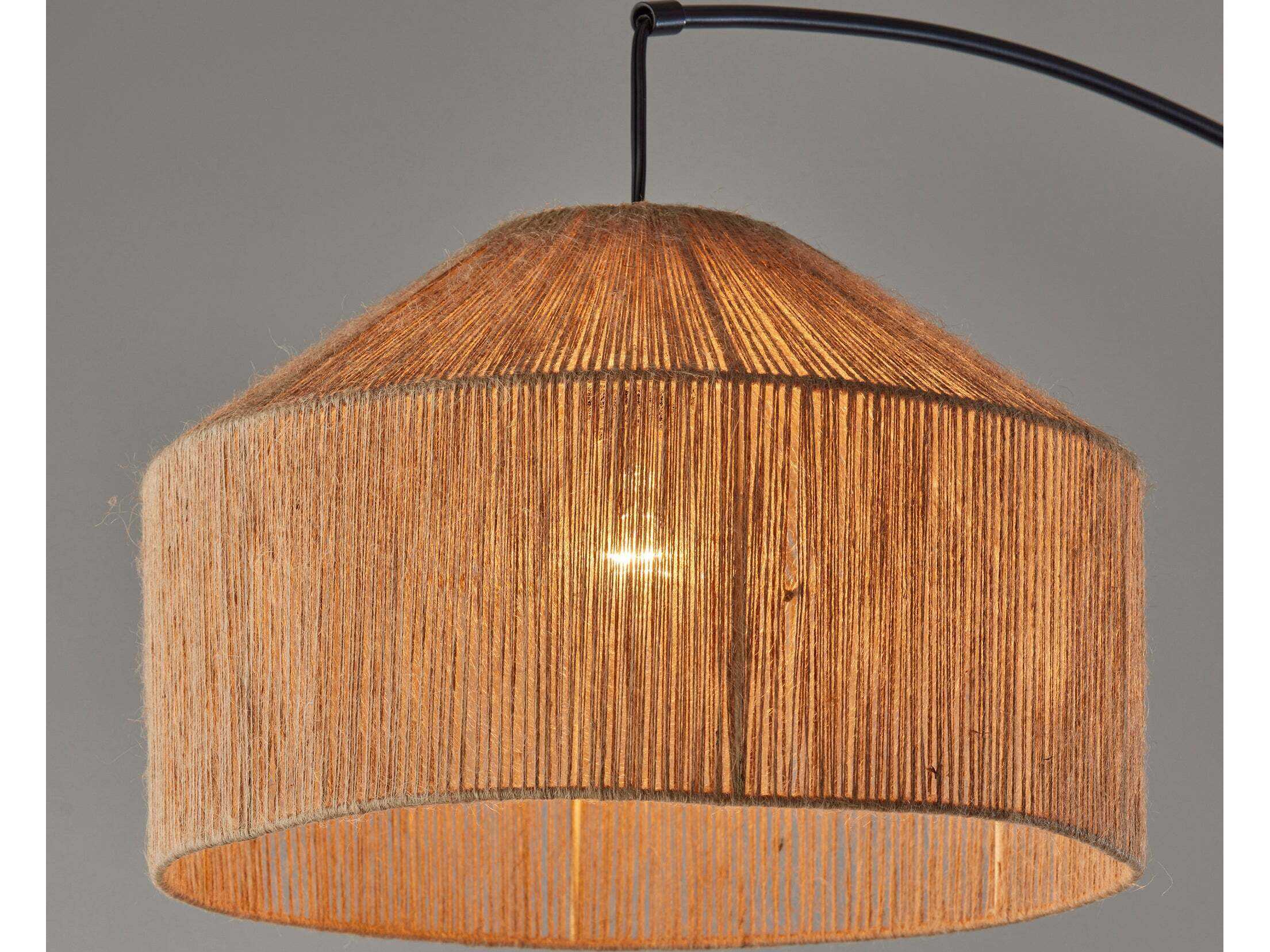 Adesso Amalfi Black Floor Lamp