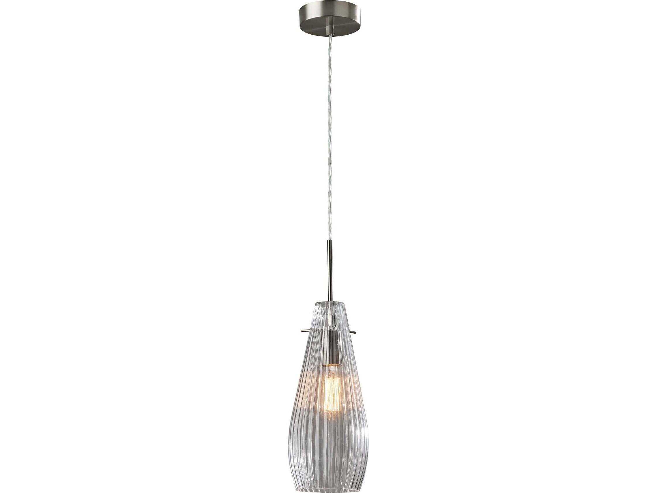 Adesso Layla Brushed Steel Mini Pendant
