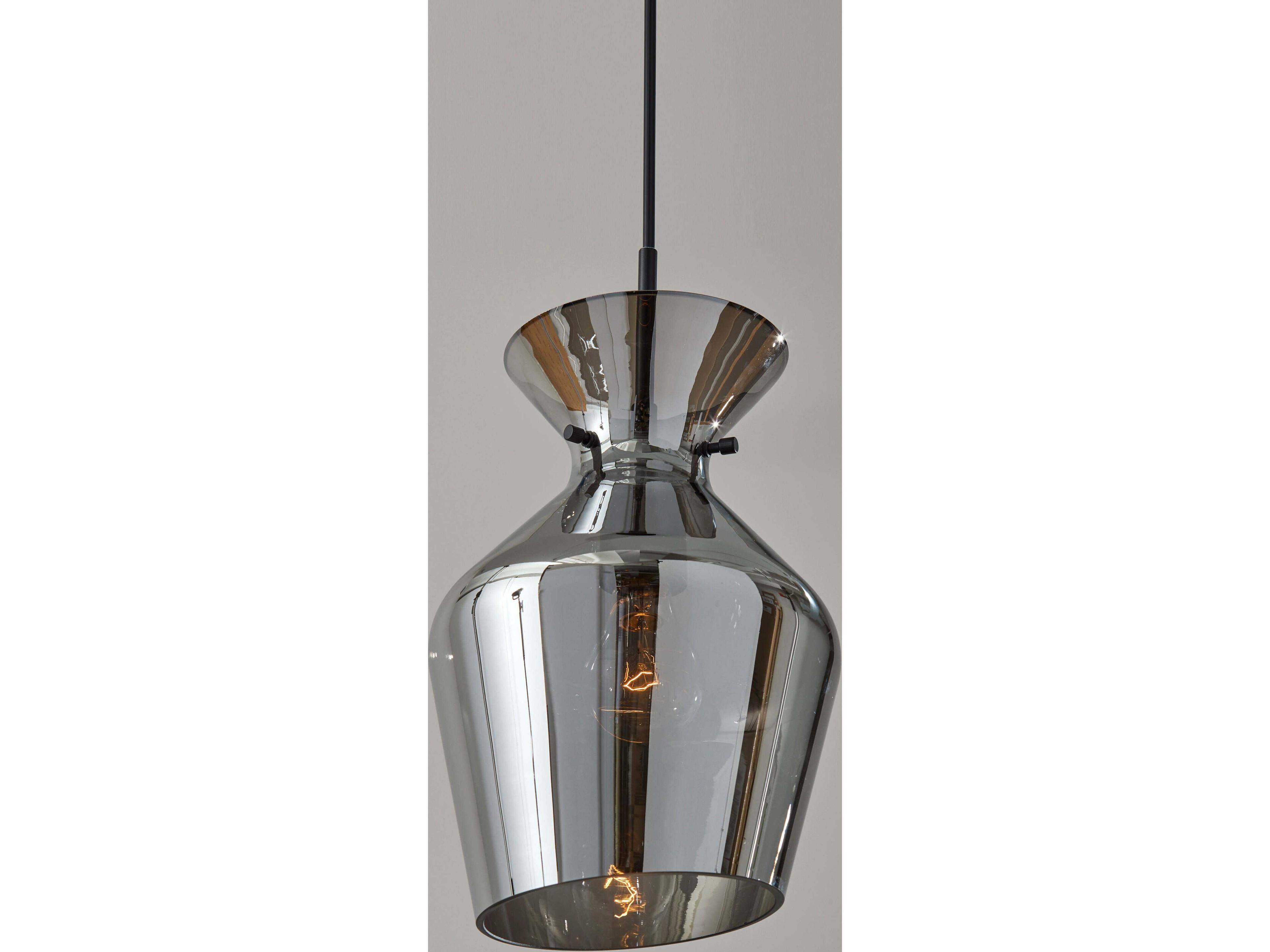 Adesso Tate Black Mini Pendant