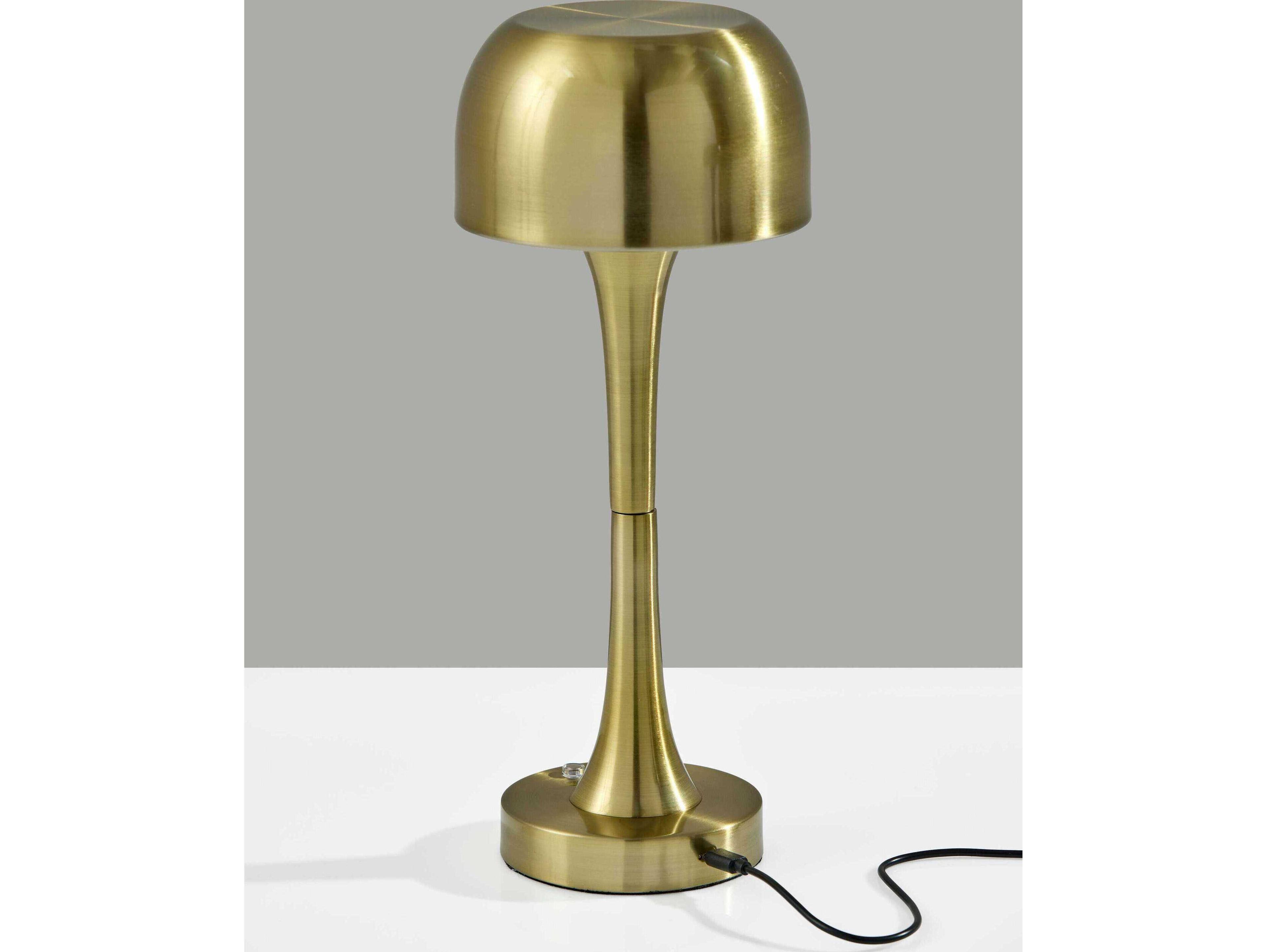 Adesso Jimmy Antique Brass Table Lamp