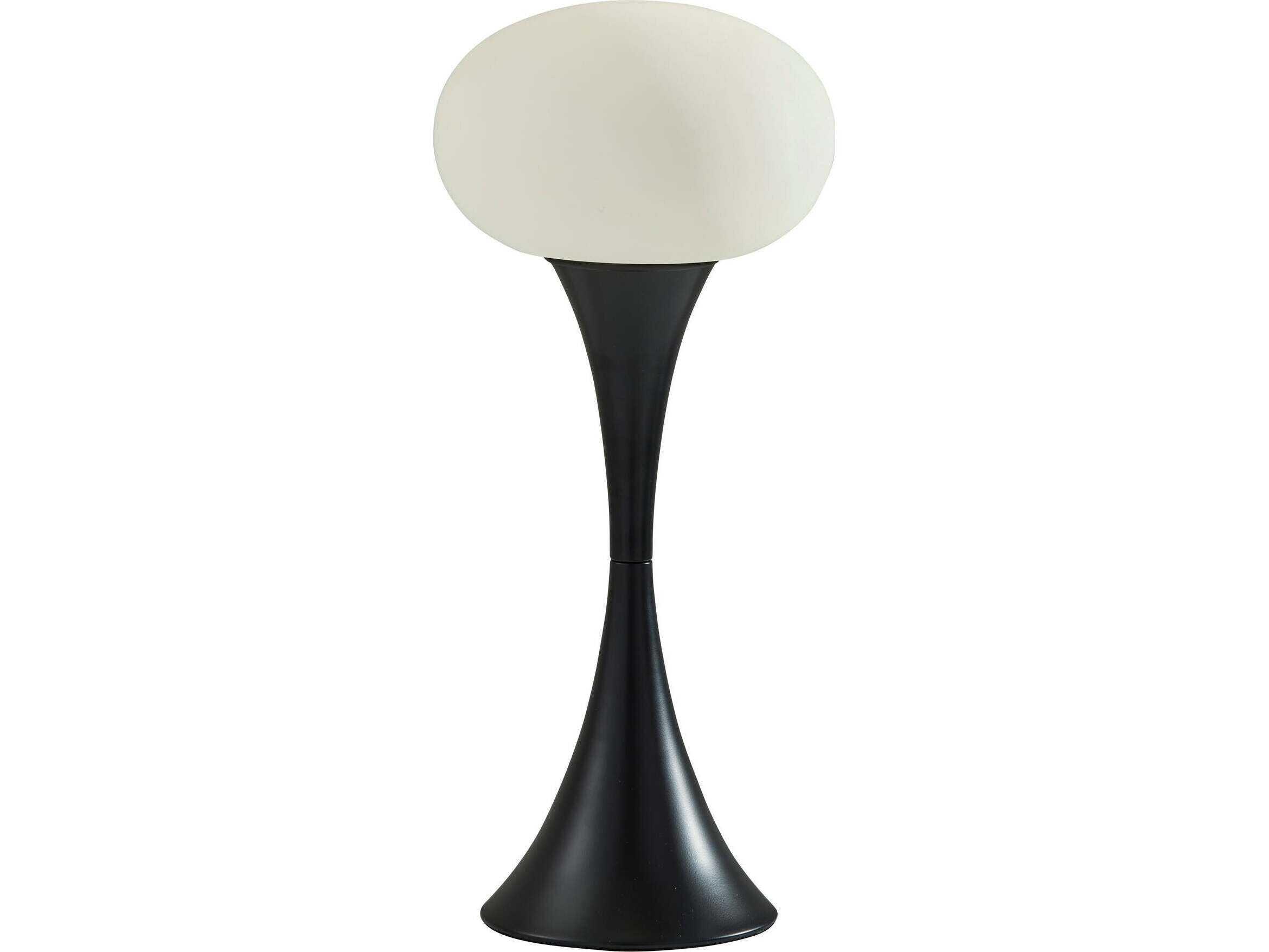 Adesso Otis Black Frosted Acrylic Table Lamp
