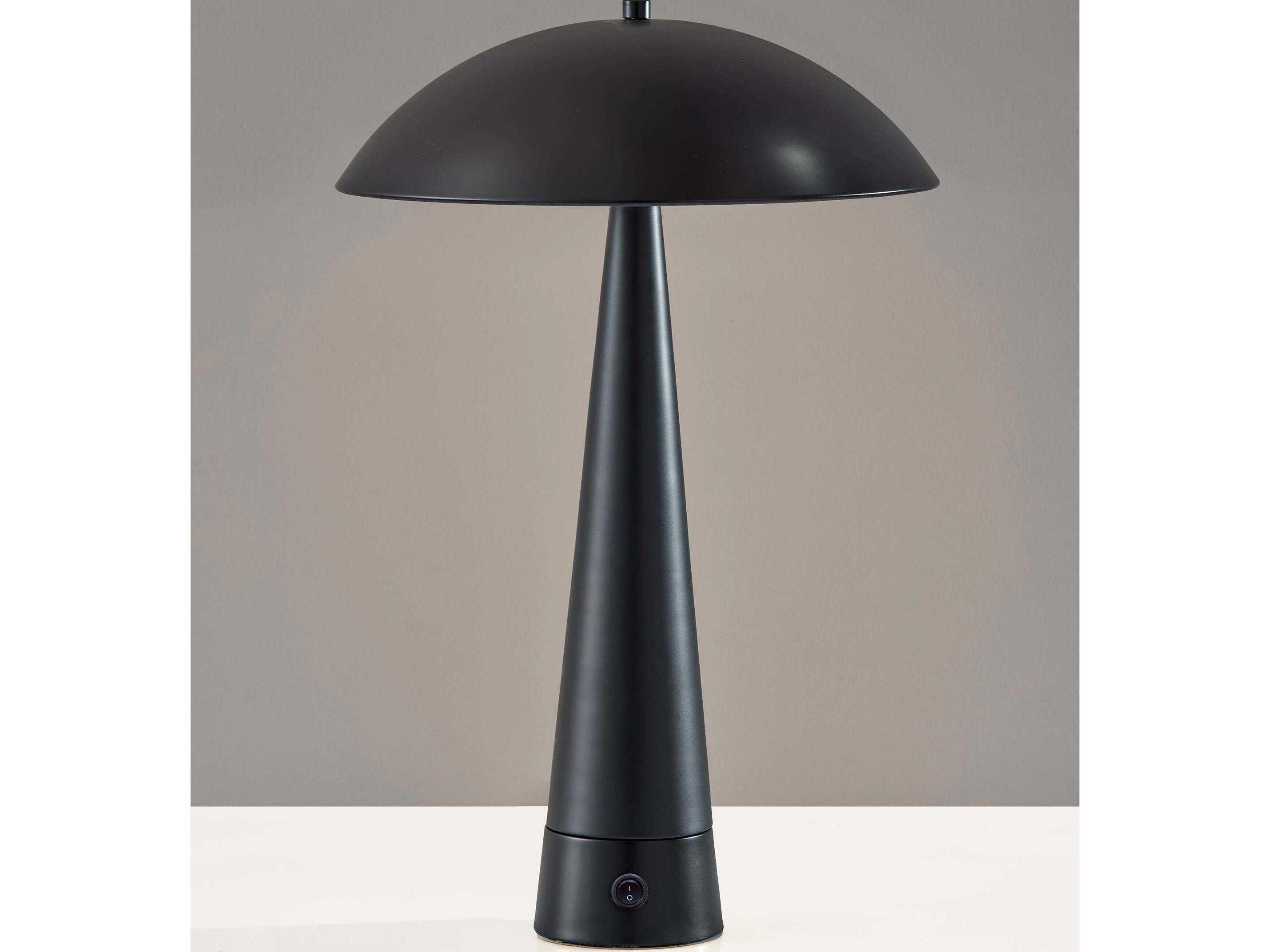 Adesso Vortex Black Table Lamp