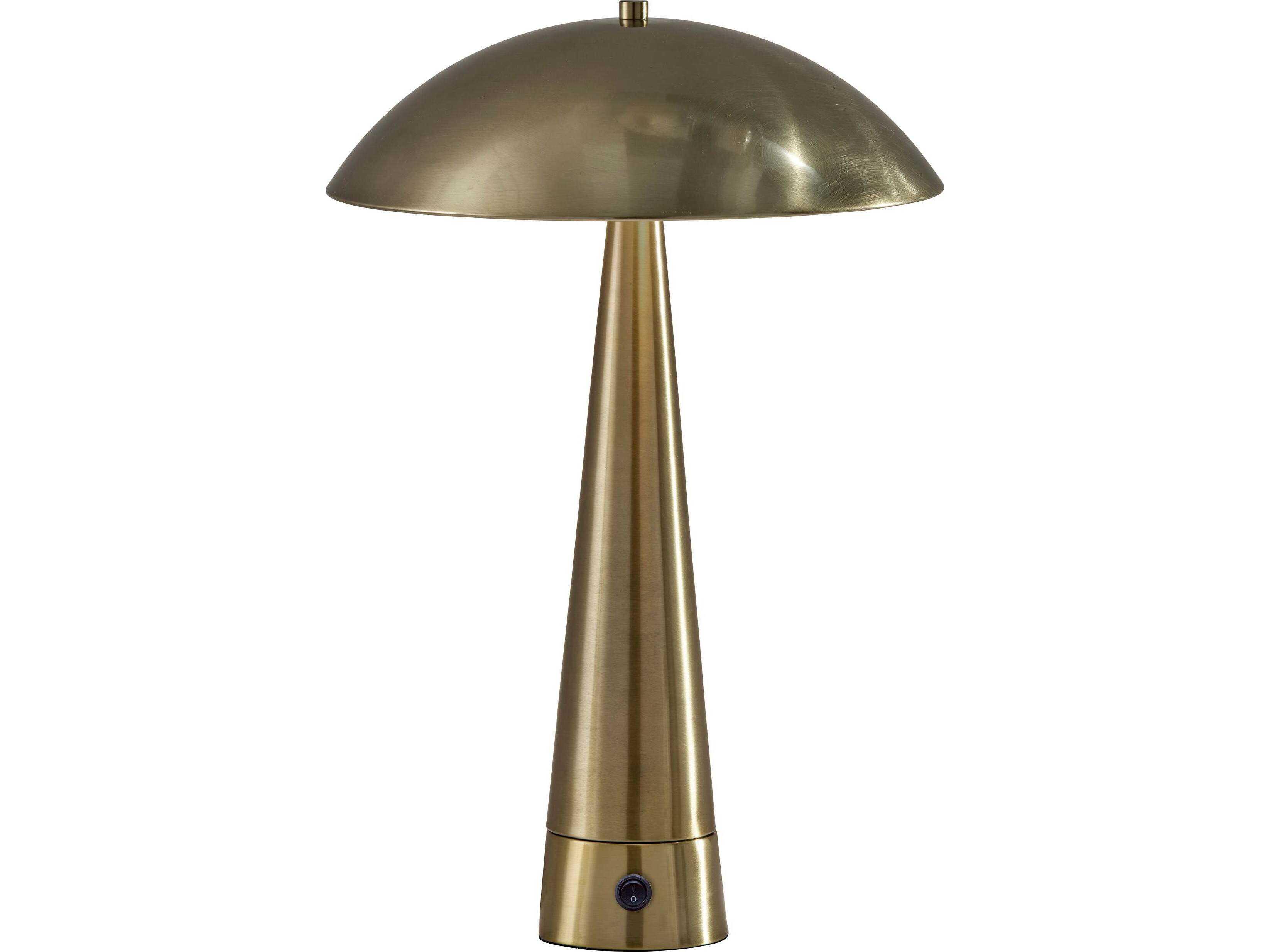 Adesso Vortex Antique Brass Table Lamp