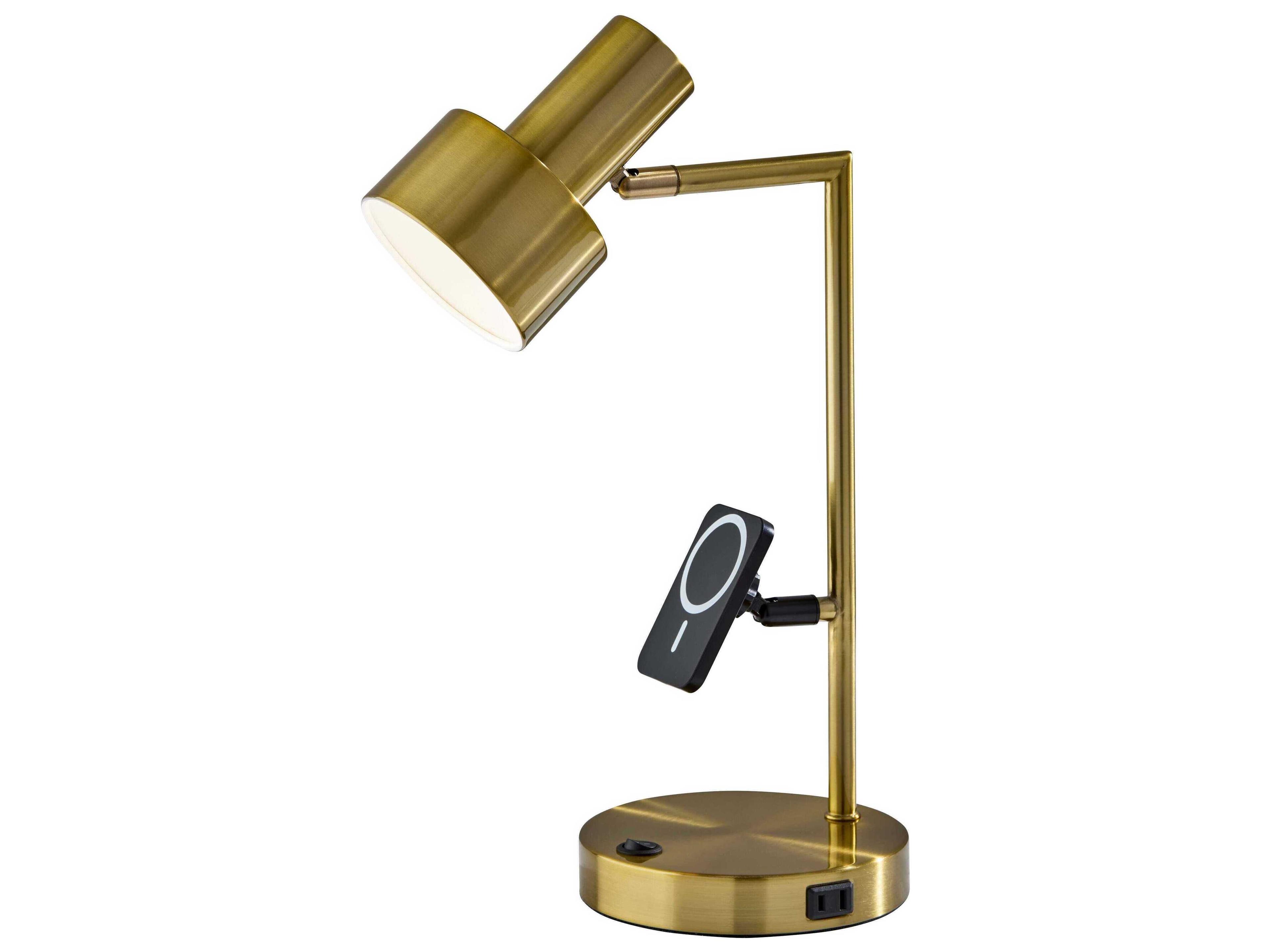 Adesso Rowe Antique Brass Desk Lamp