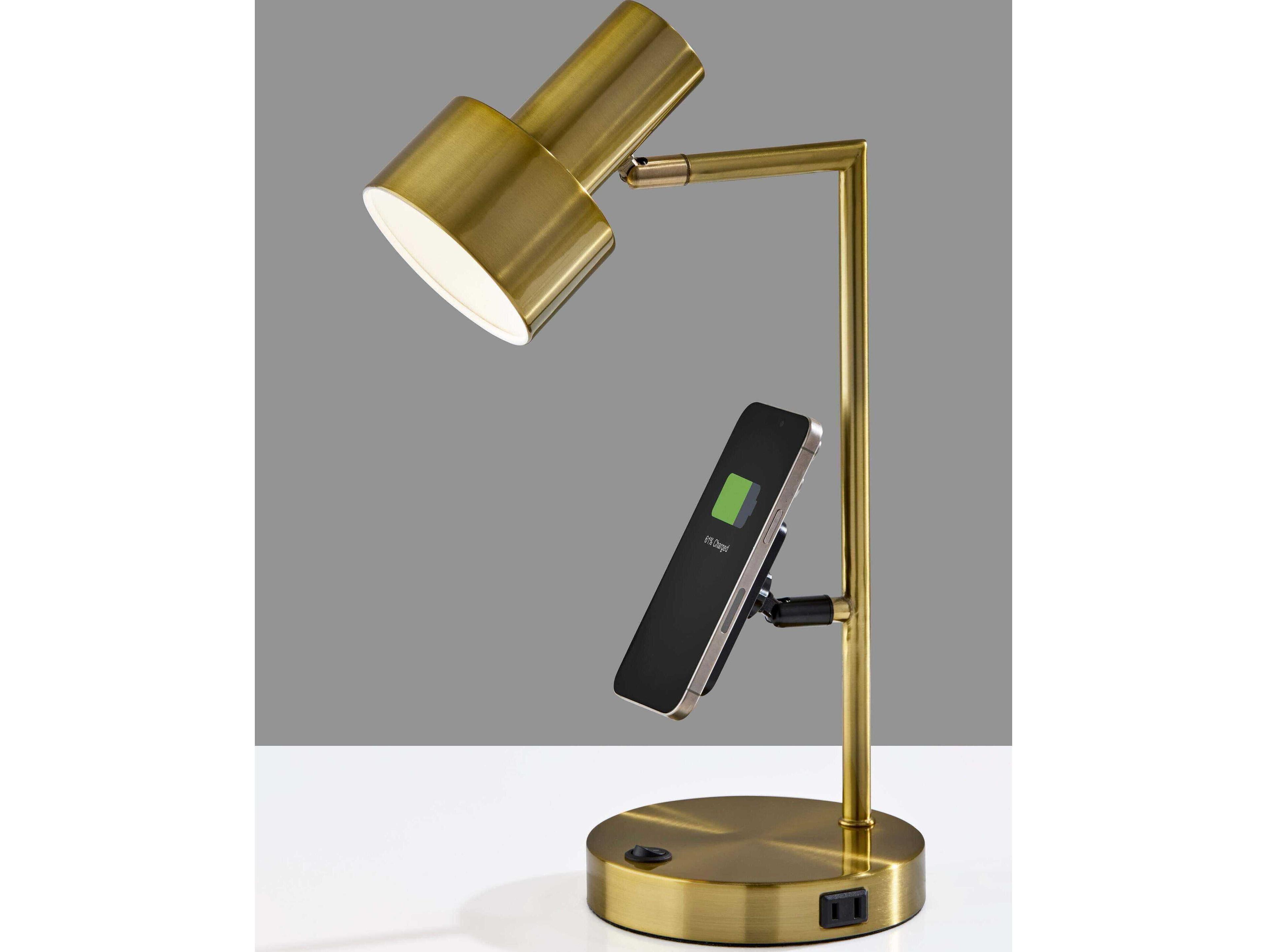 Adesso Rowe Antique Brass Desk Lamp