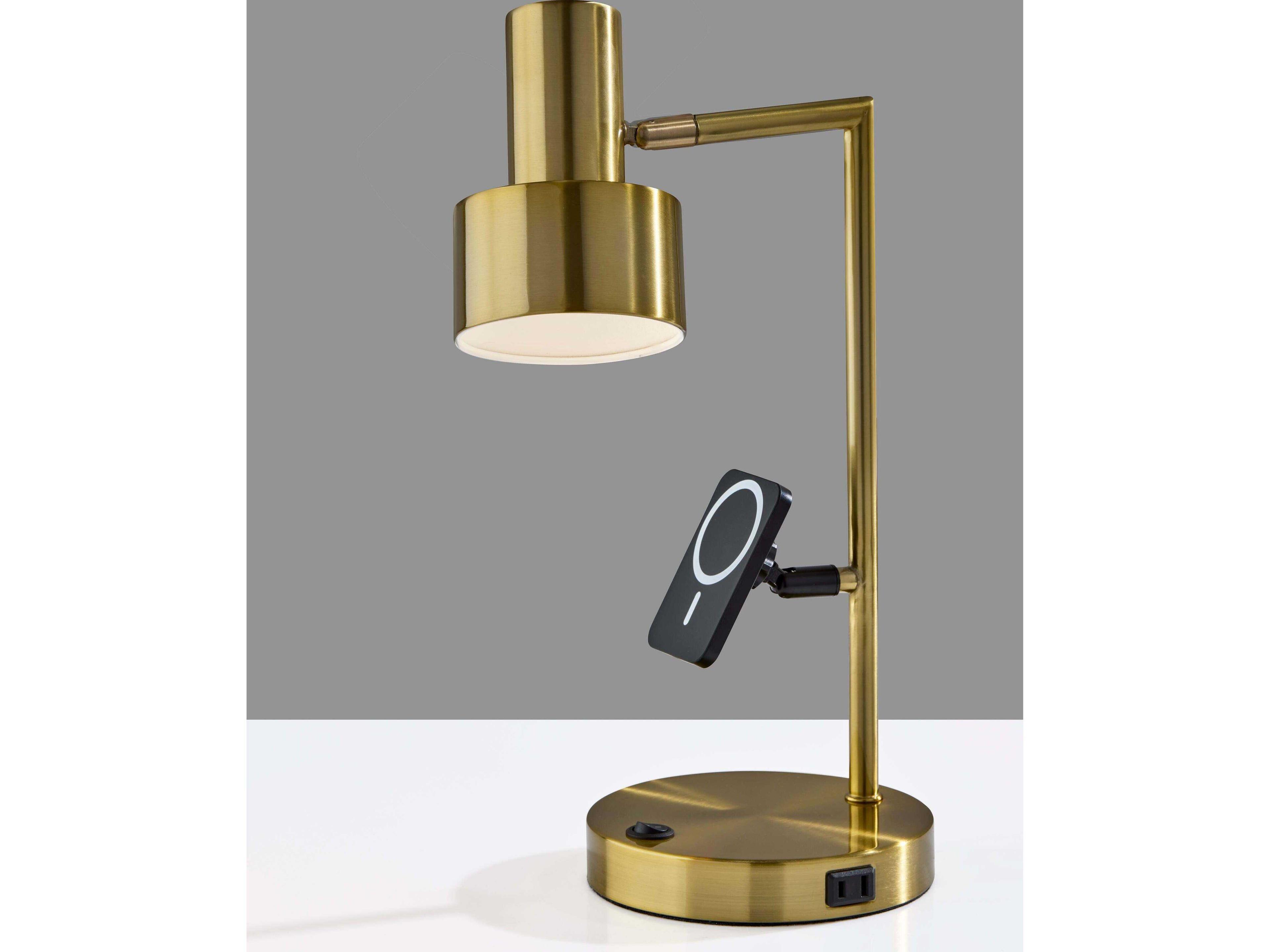 Adesso Rowe Antique Brass Desk Lamp