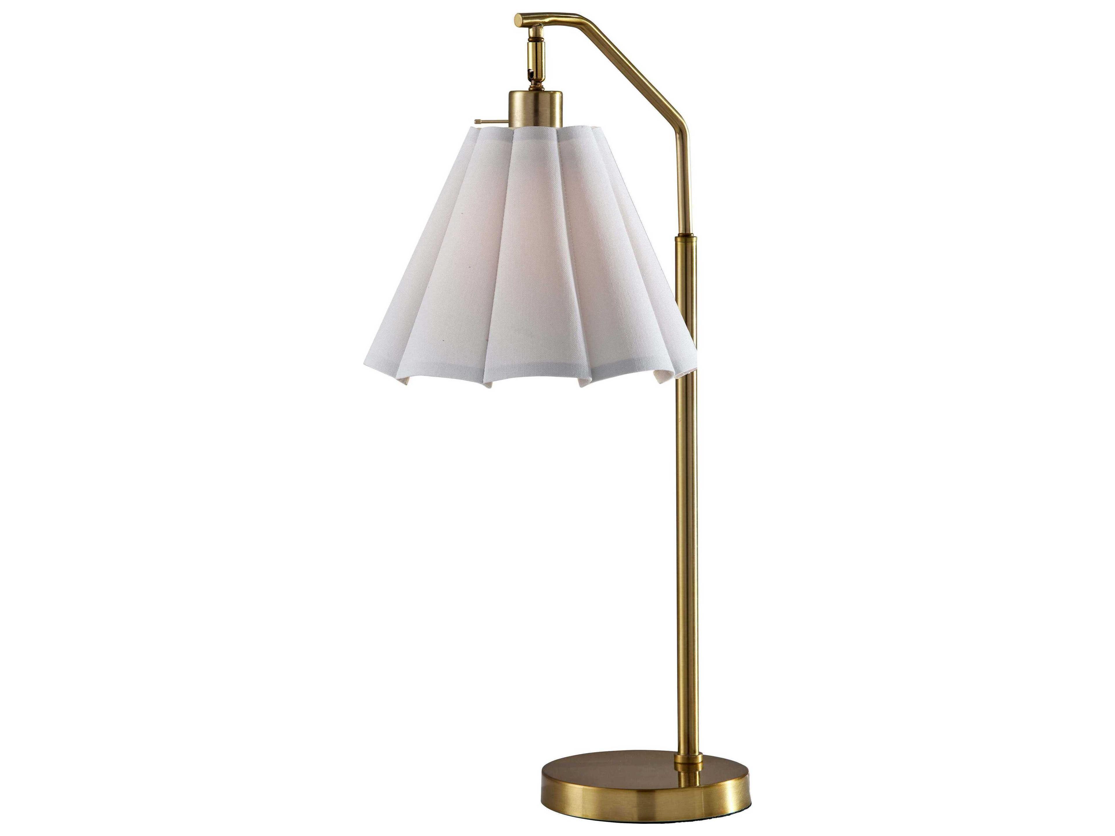 Adesso Lyra Antique Brass Buffet Lamp