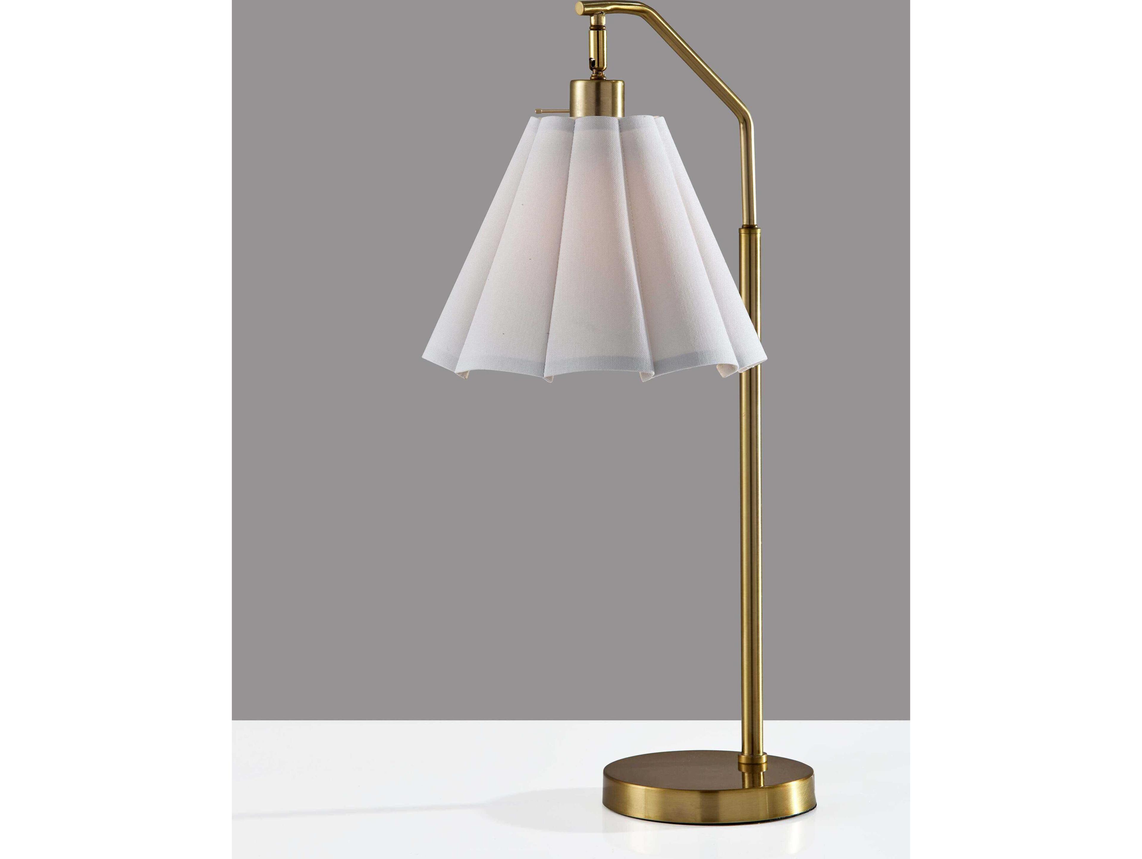 Adesso Lyra Antique Brass Buffet Lamp