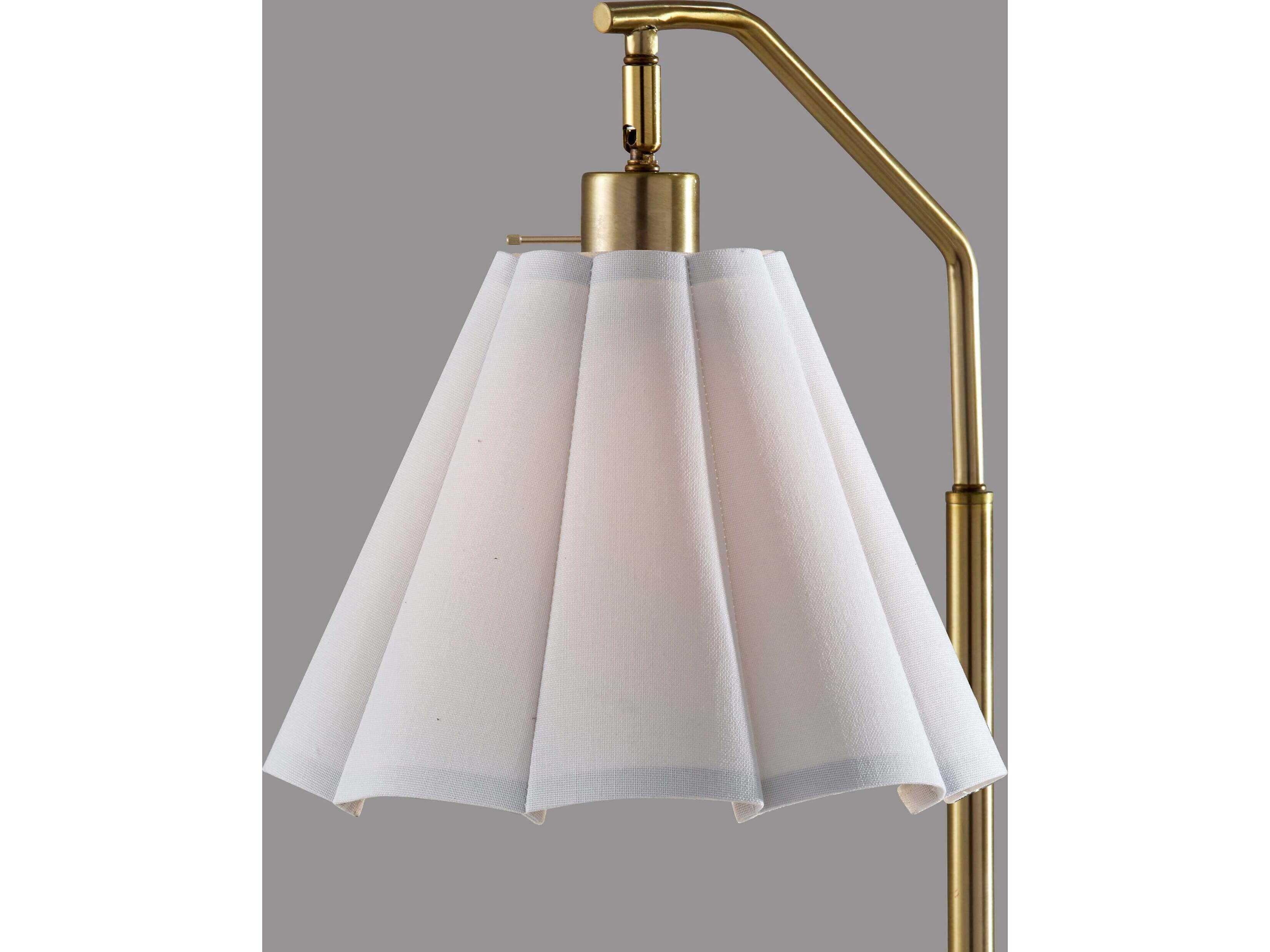 Adesso Lyra Antique Brass Buffet Lamp