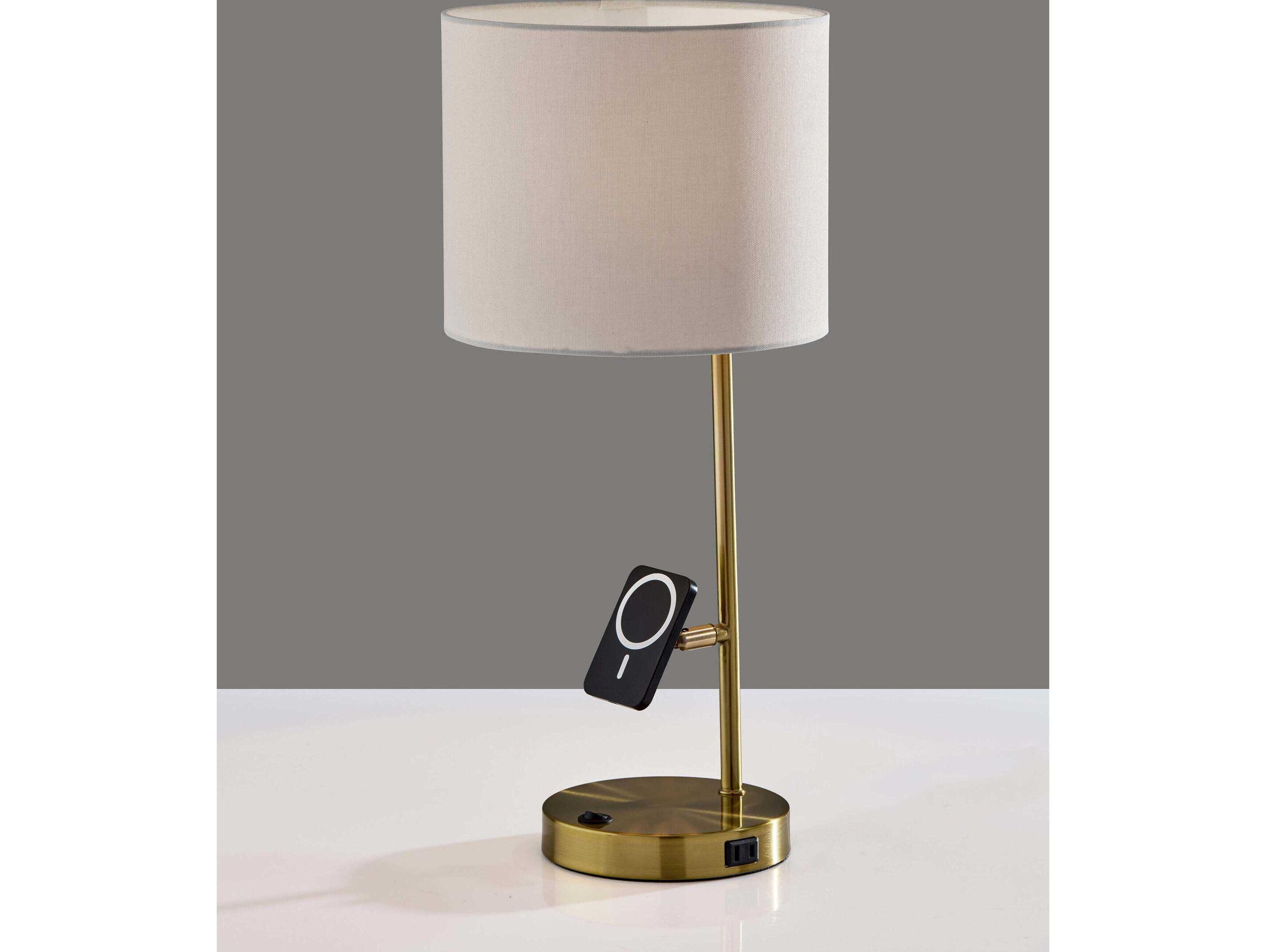 Adesso Wyatt Antique Brass Desk Lamp