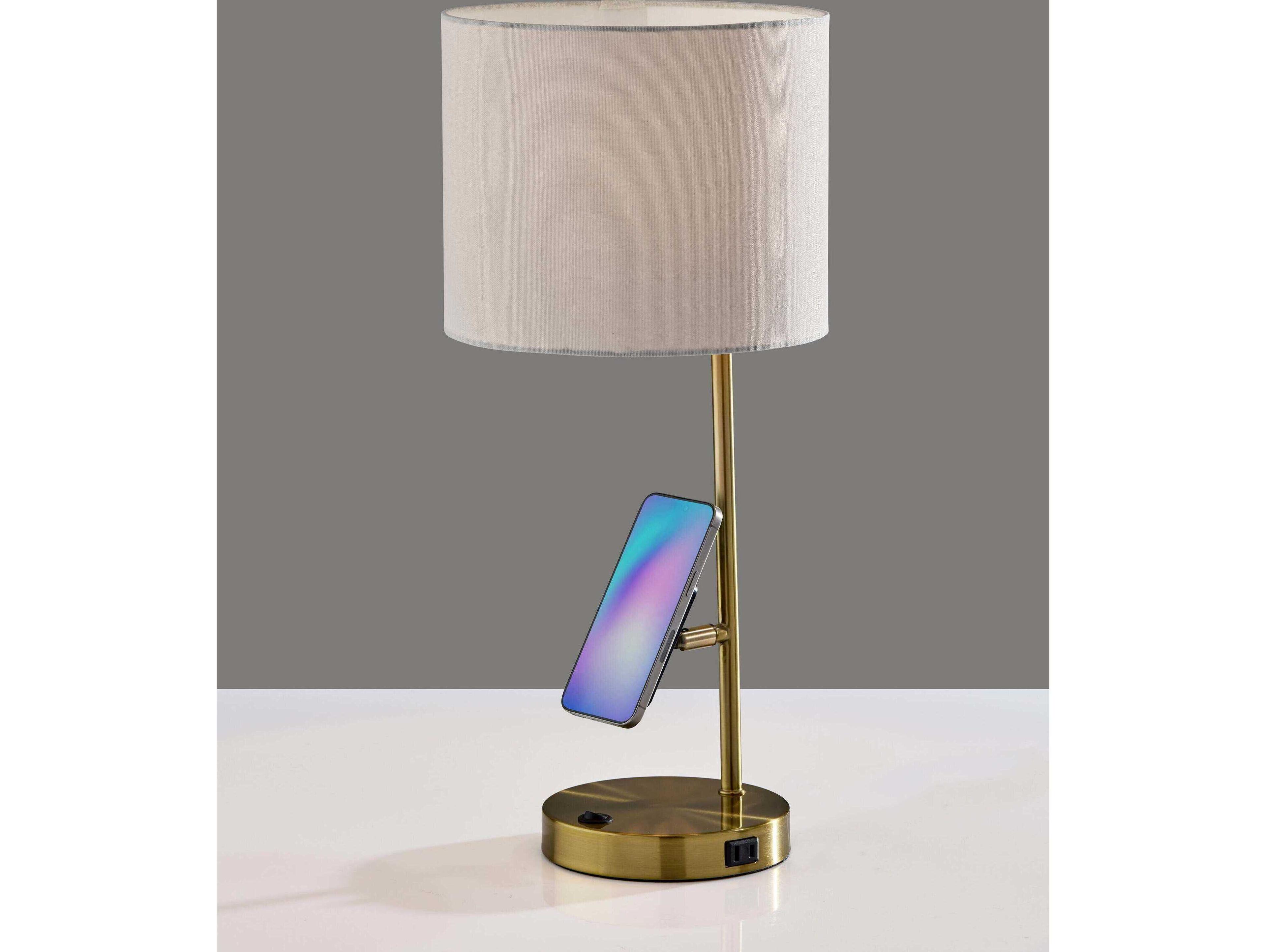 Adesso Wyatt Antique Brass Desk Lamp