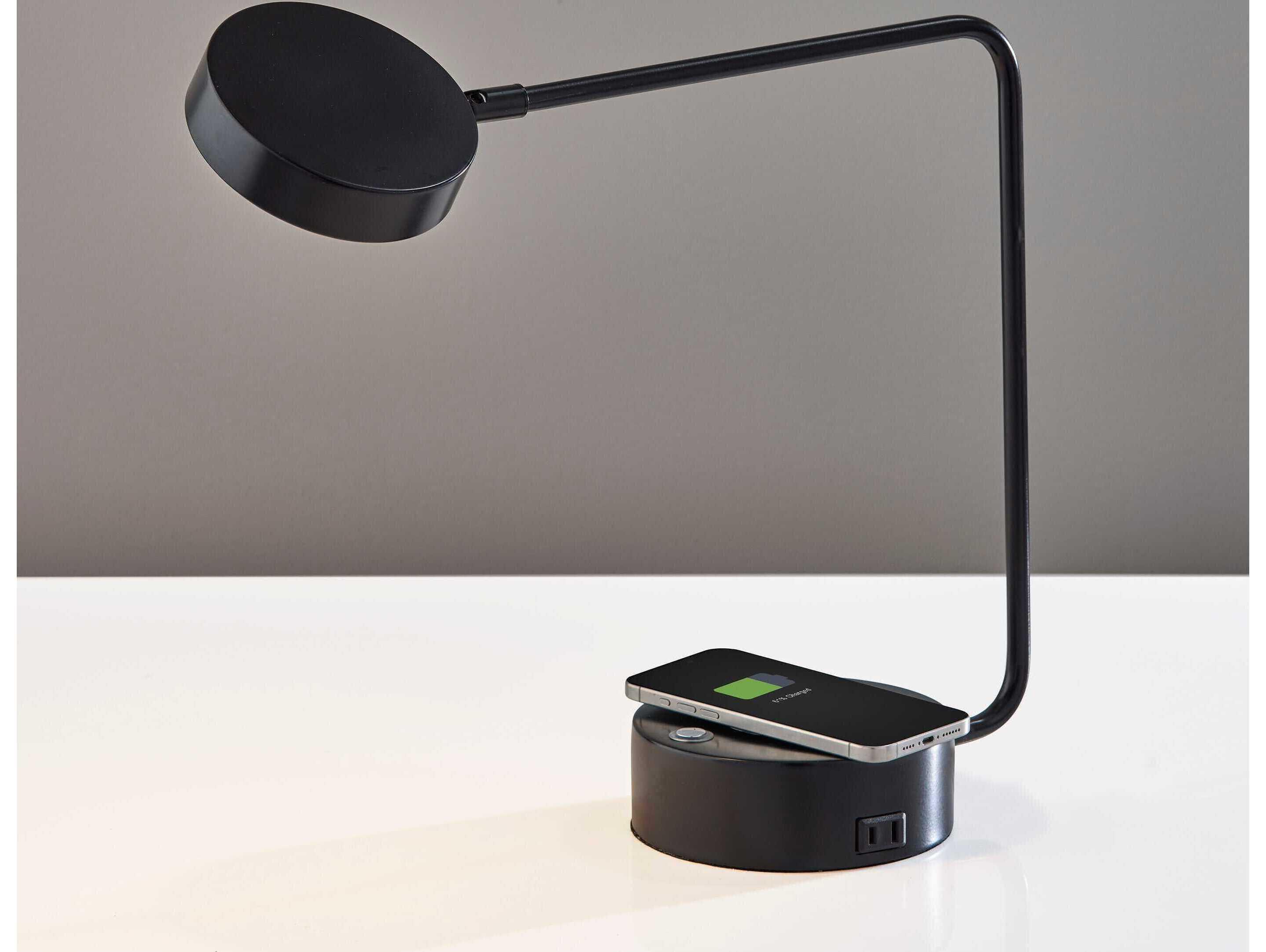 Adesso Viper Black Desk Lamp