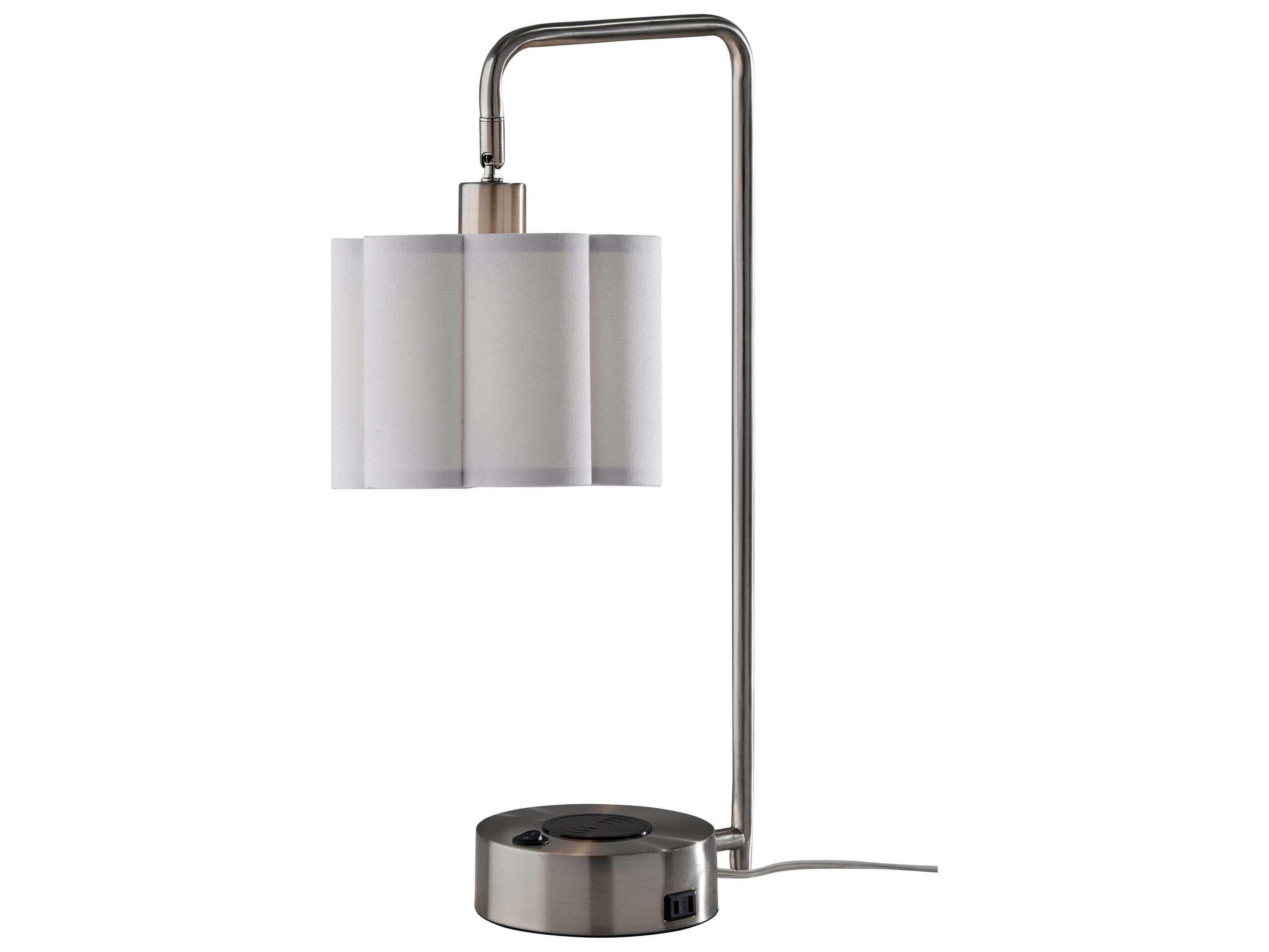 Adesso Dover Brushed Steel Desk Lamp