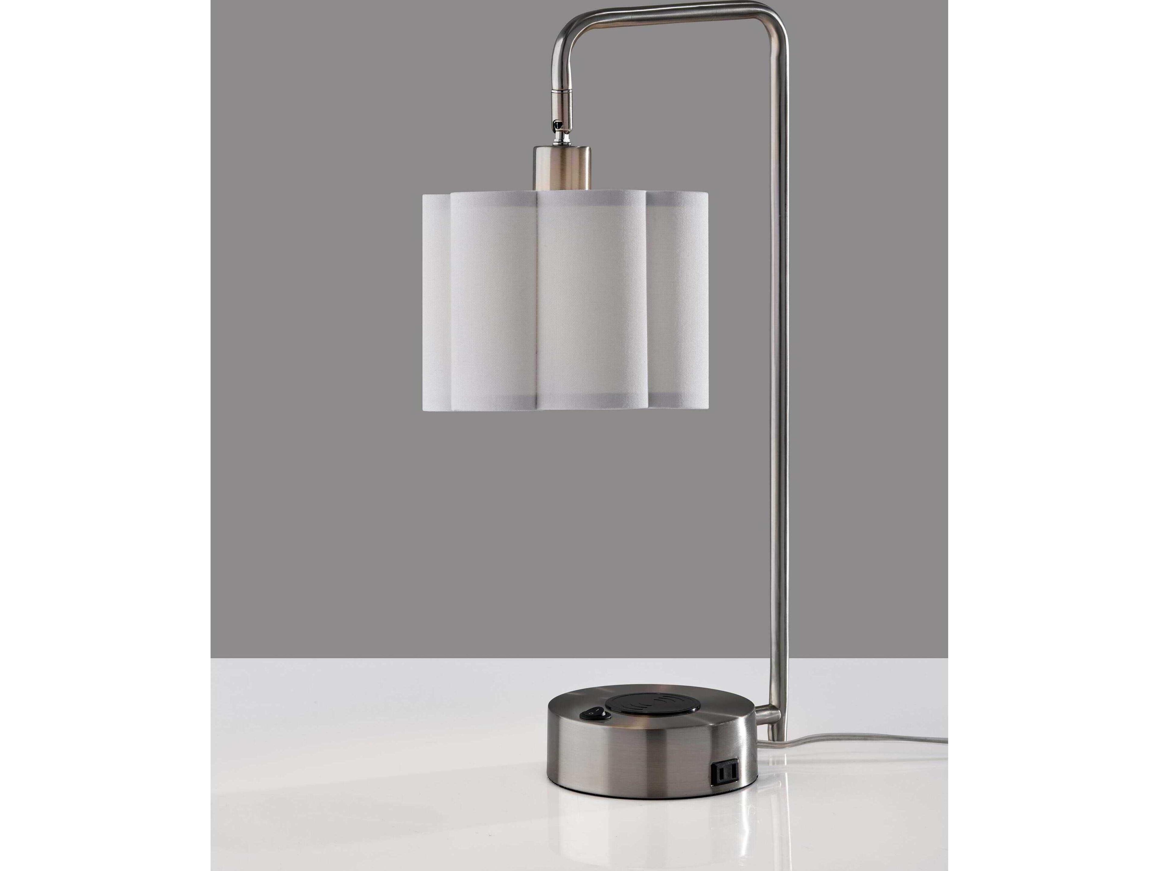 Adesso Dover Brushed Steel Desk Lamp