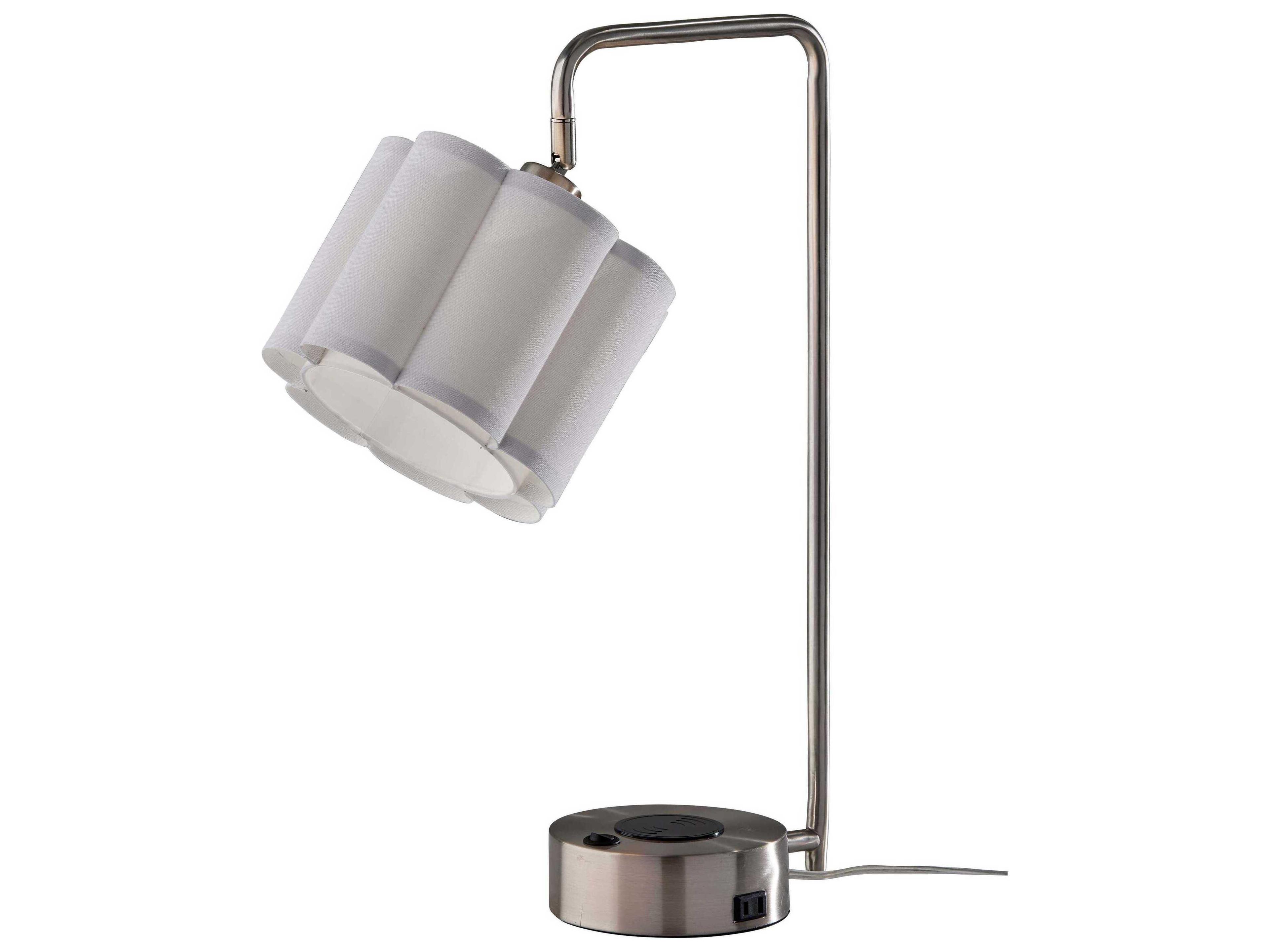 Adesso Dover Brushed Steel Desk Lamp