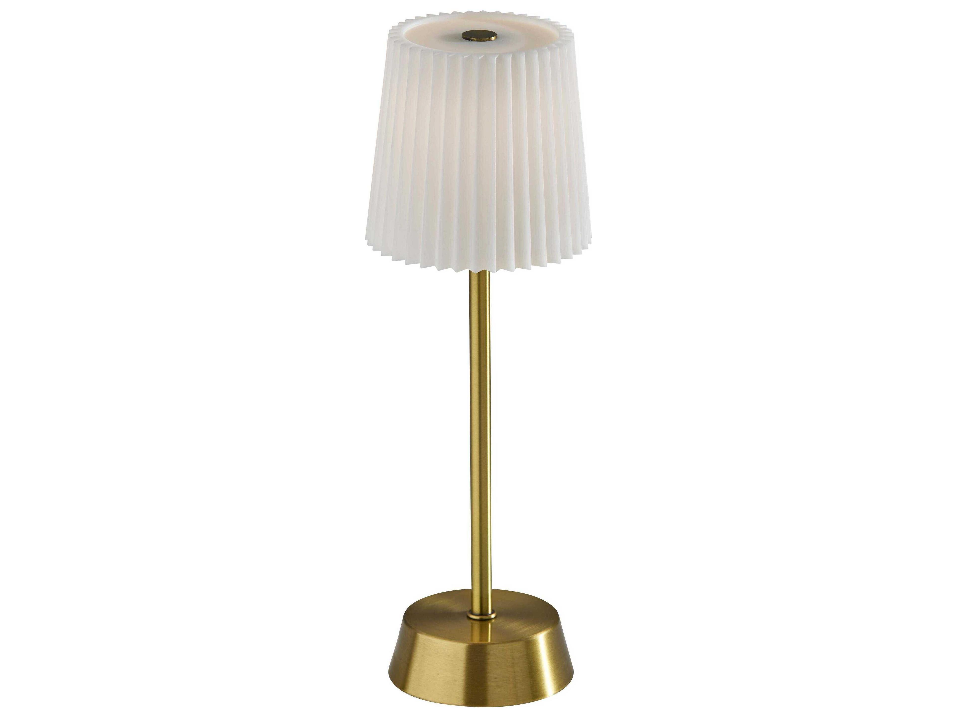 Adesso Bobby Antique Brass Table Lamp