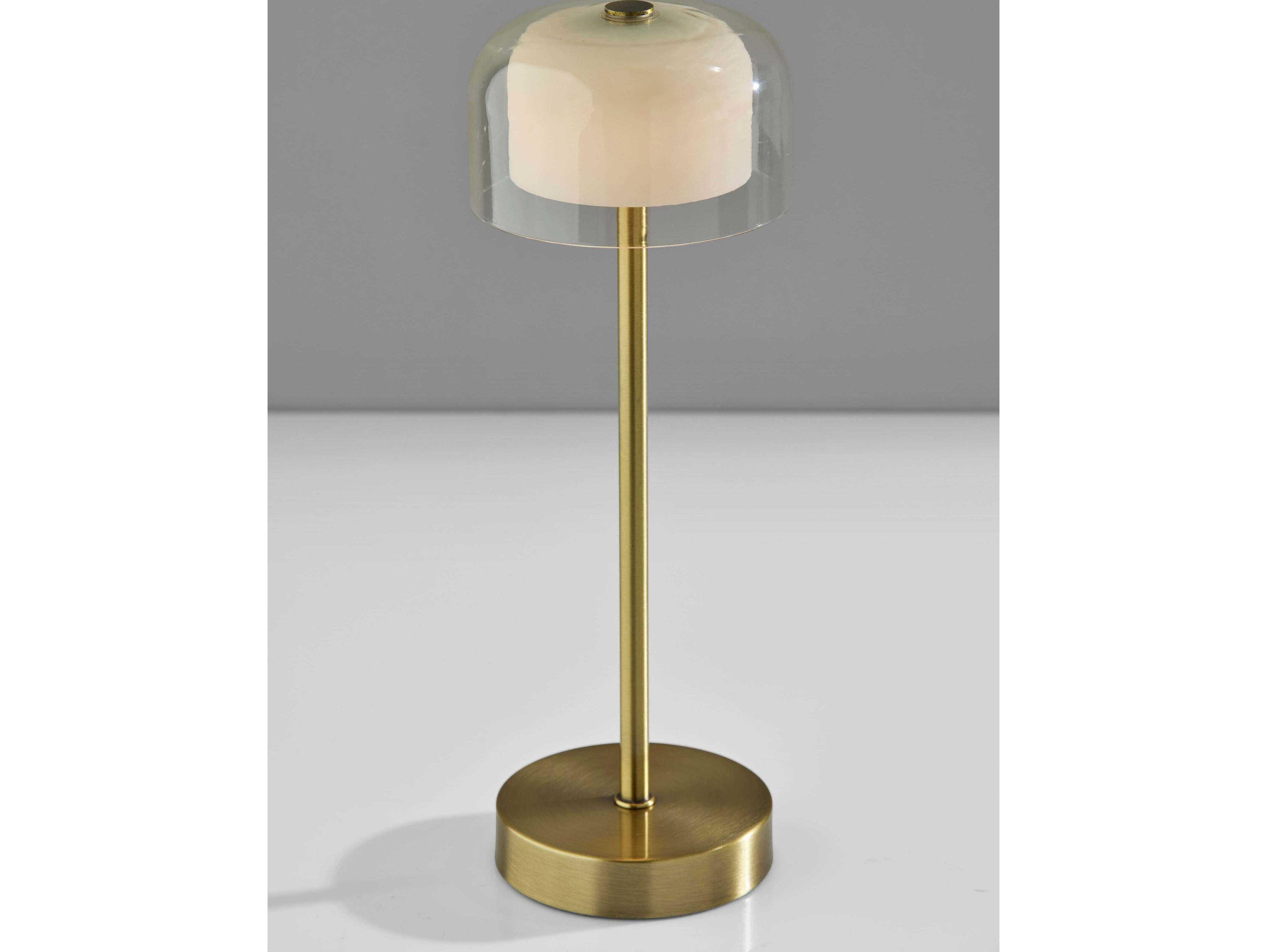 Adesso Benji Antique Brass Table Lamp
