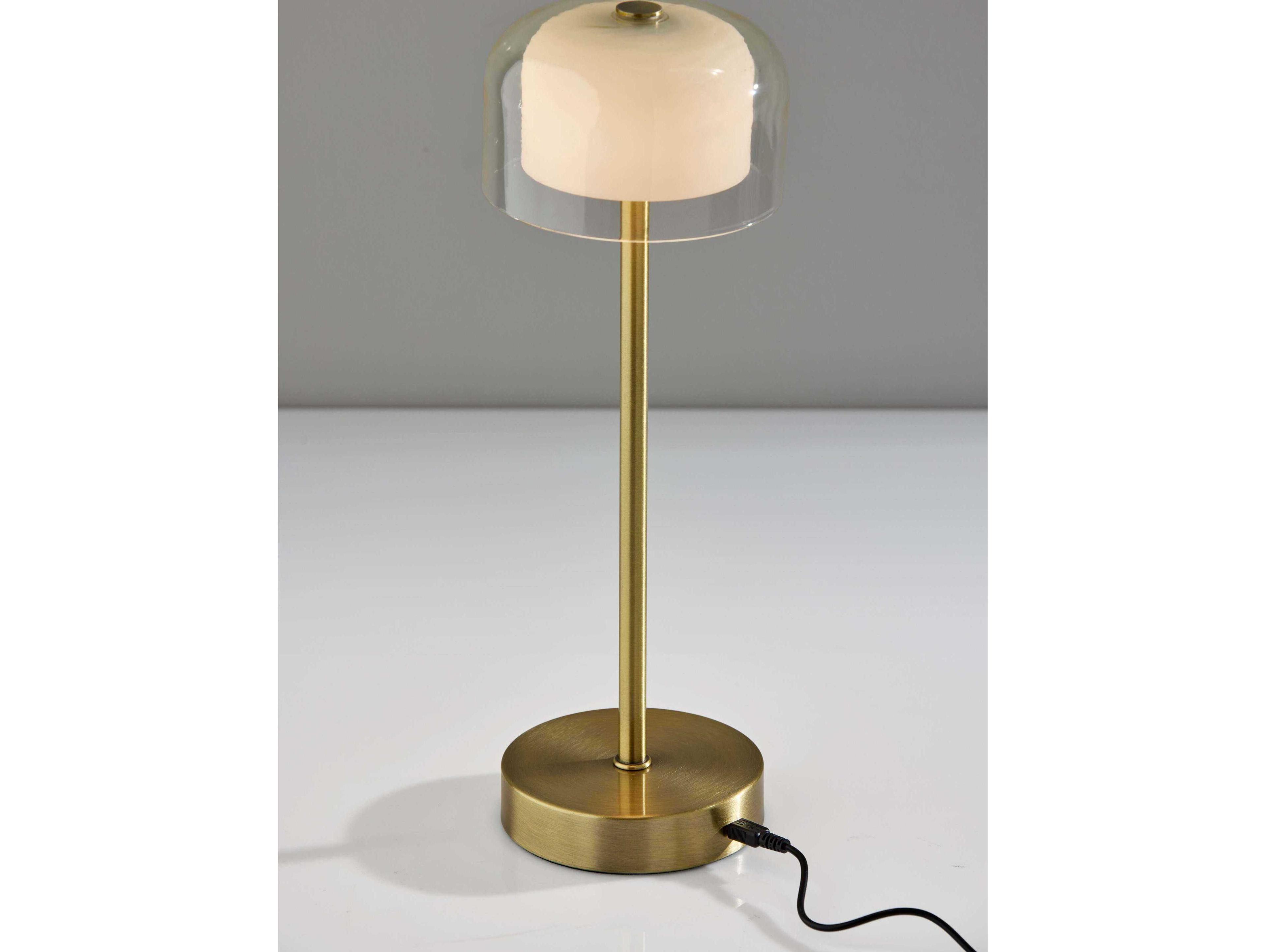 Adesso Benji Antique Brass Table Lamp