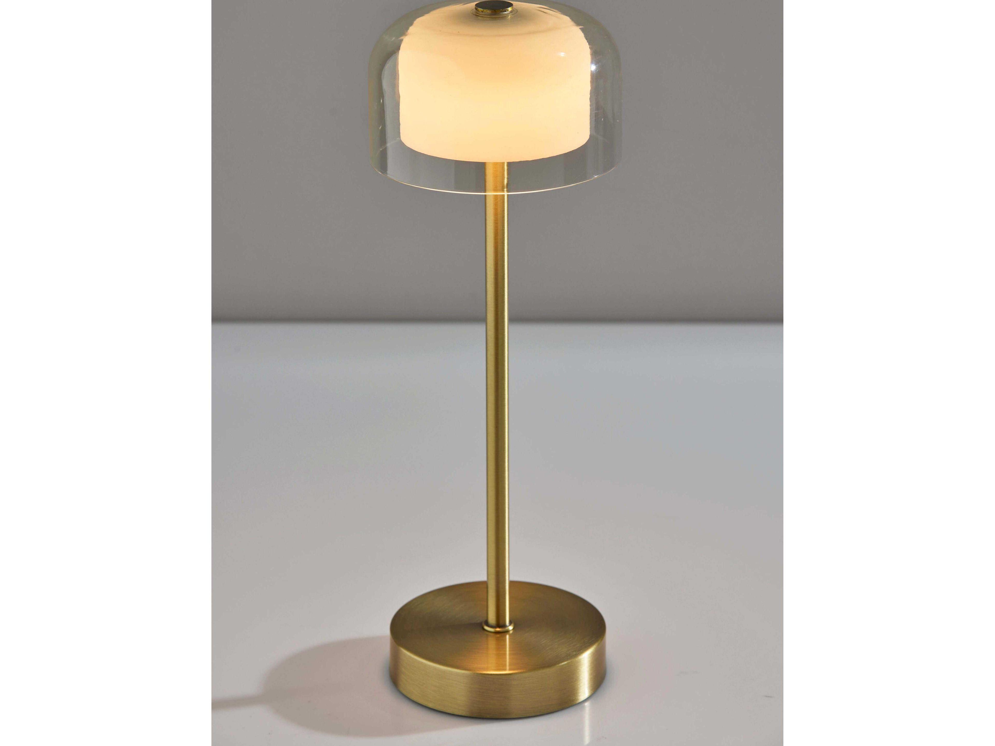 Adesso Benji Antique Brass Table Lamp