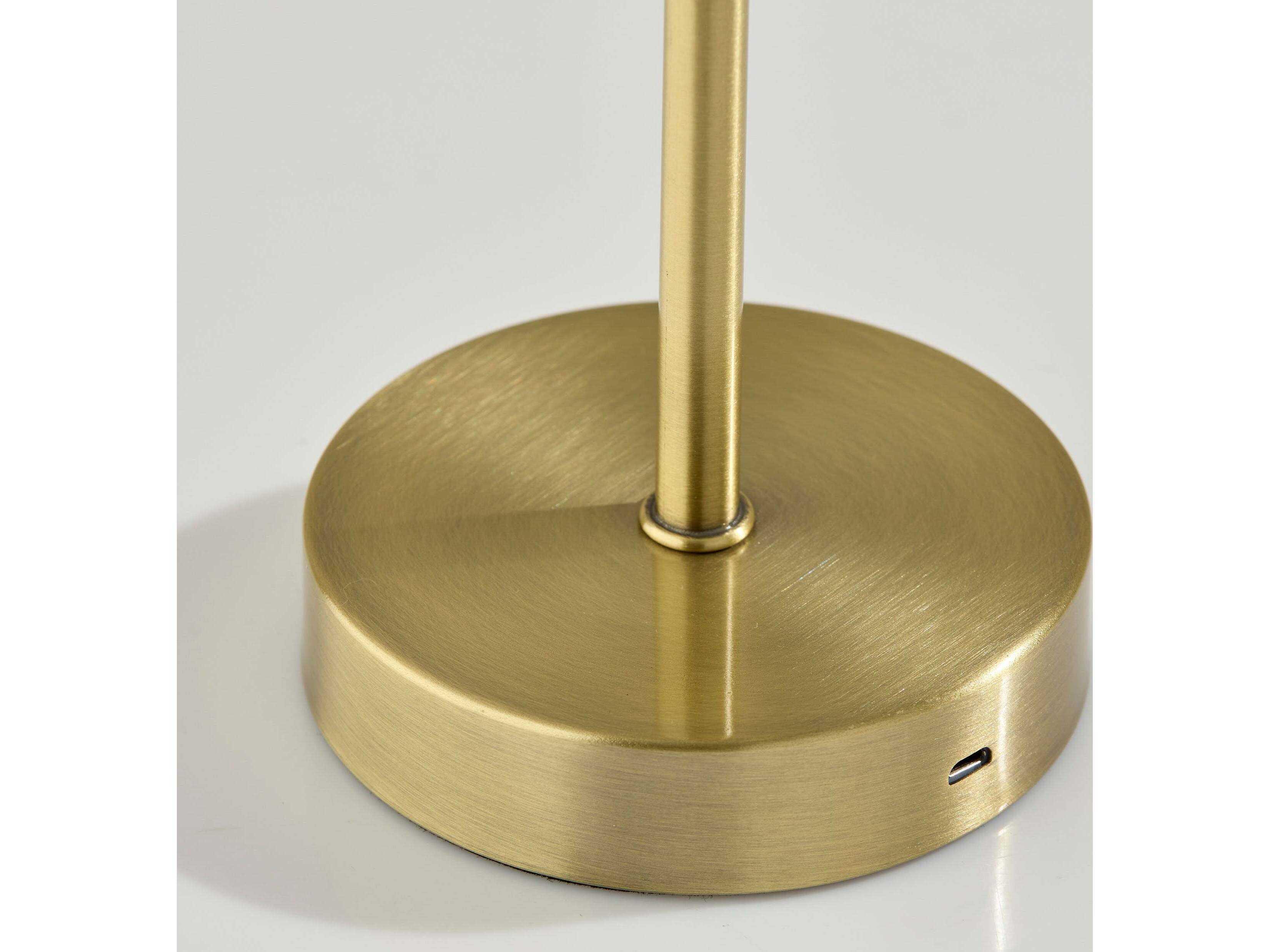 Adesso Benji Antique Brass Table Lamp