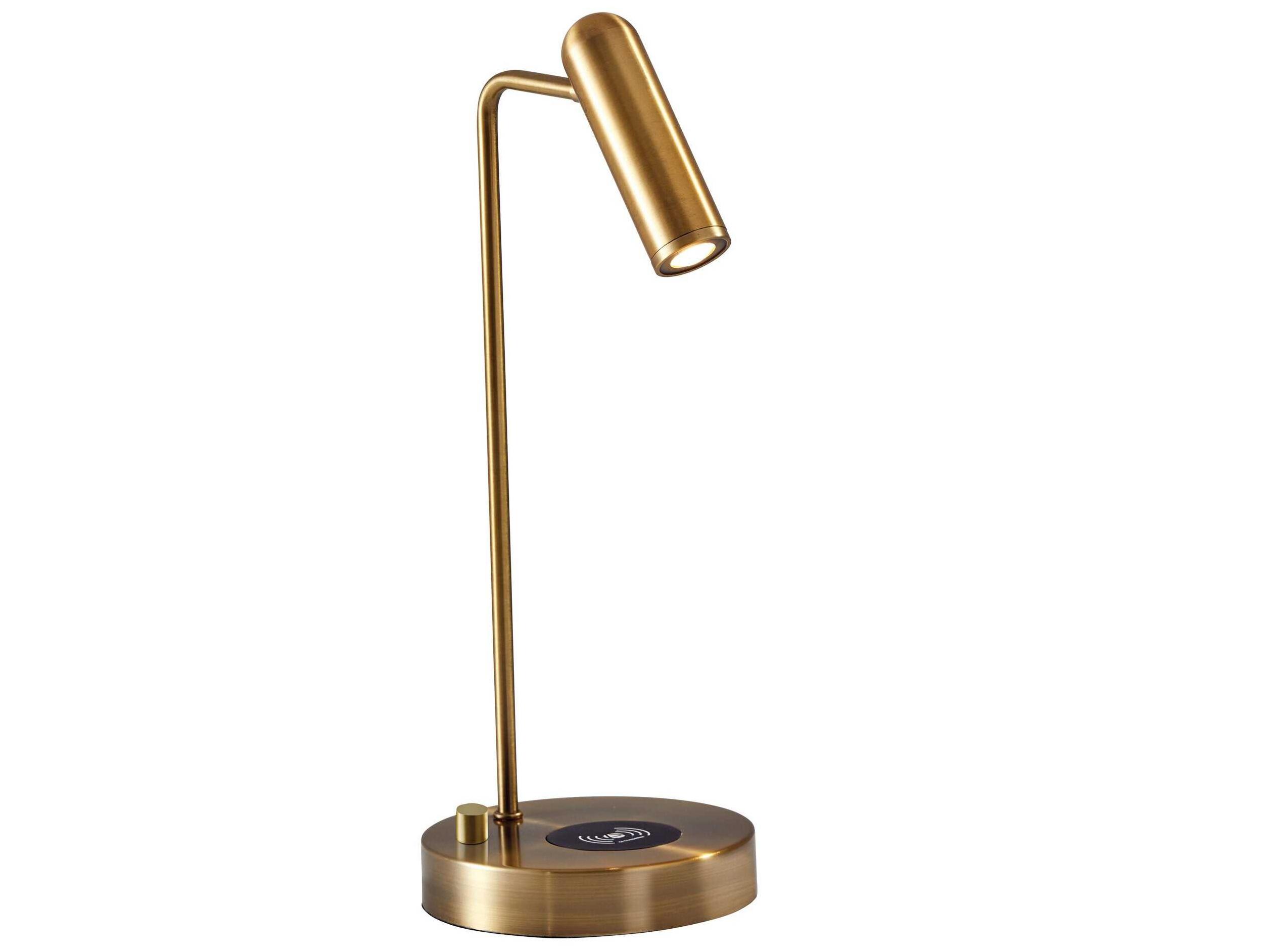 Adesso Kaye Antique Brass Desk Lamp