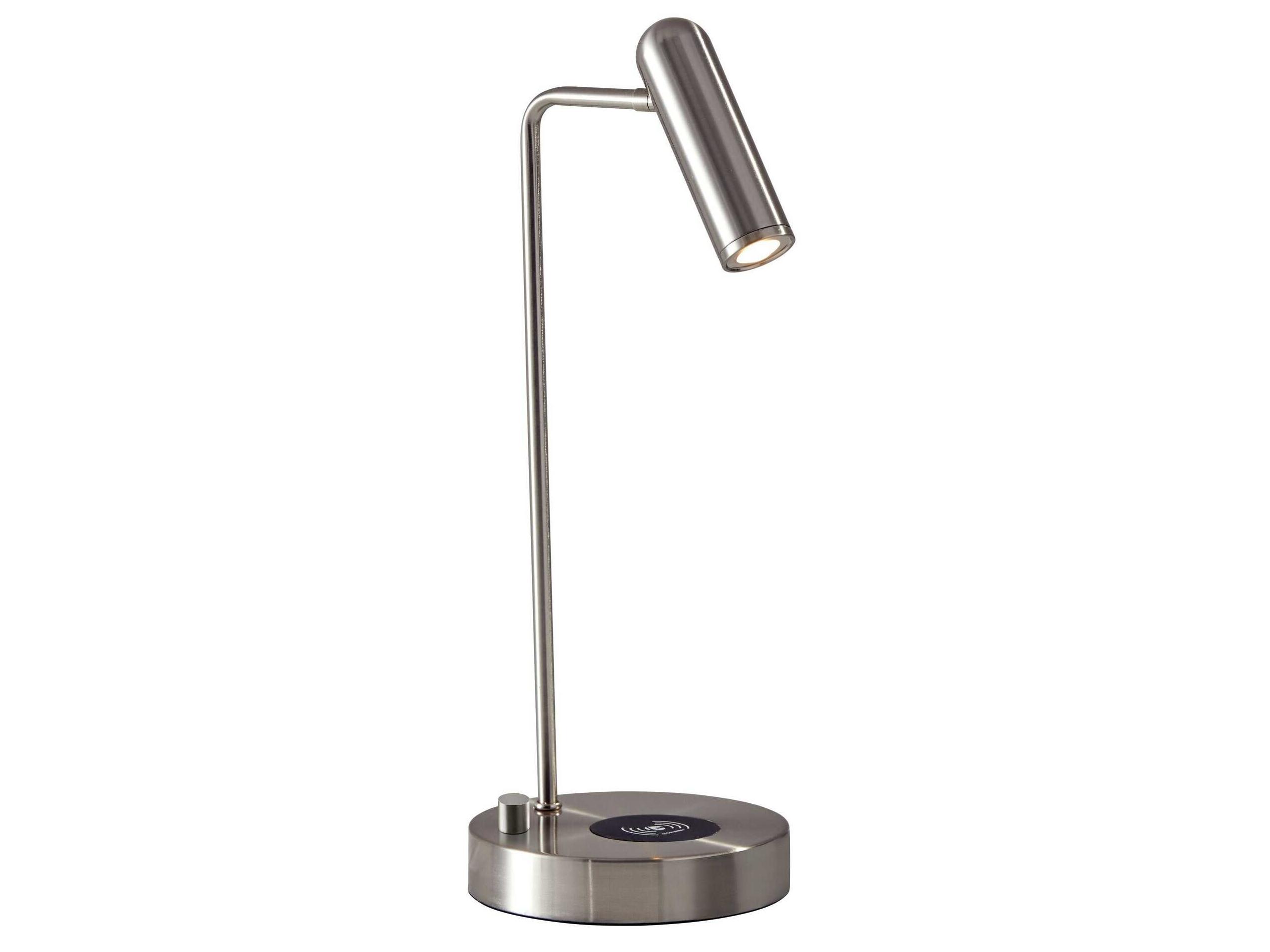 Adesso Kaye Brushed Steel Desk Lamp