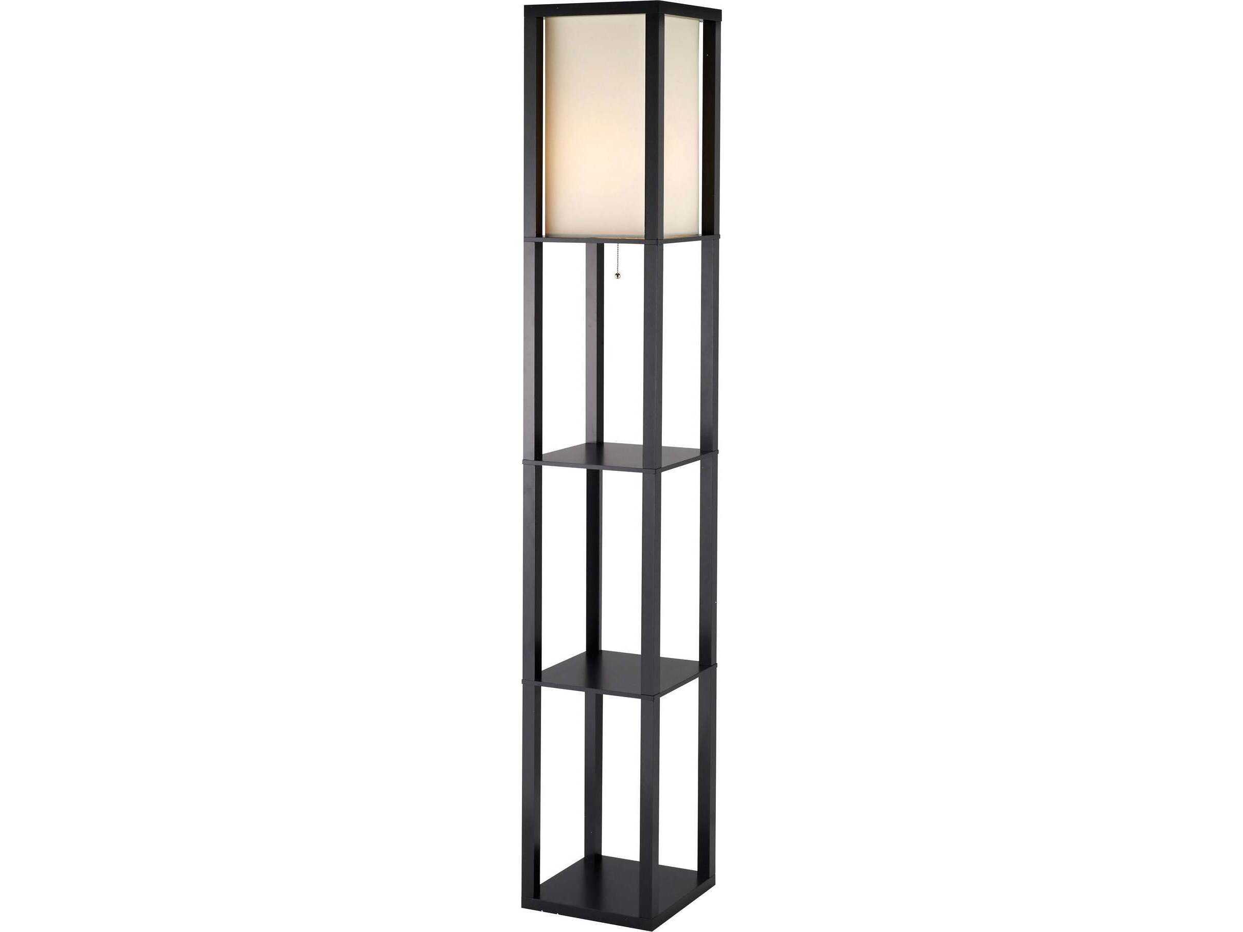 Adesso Titan Black Floor Lamp