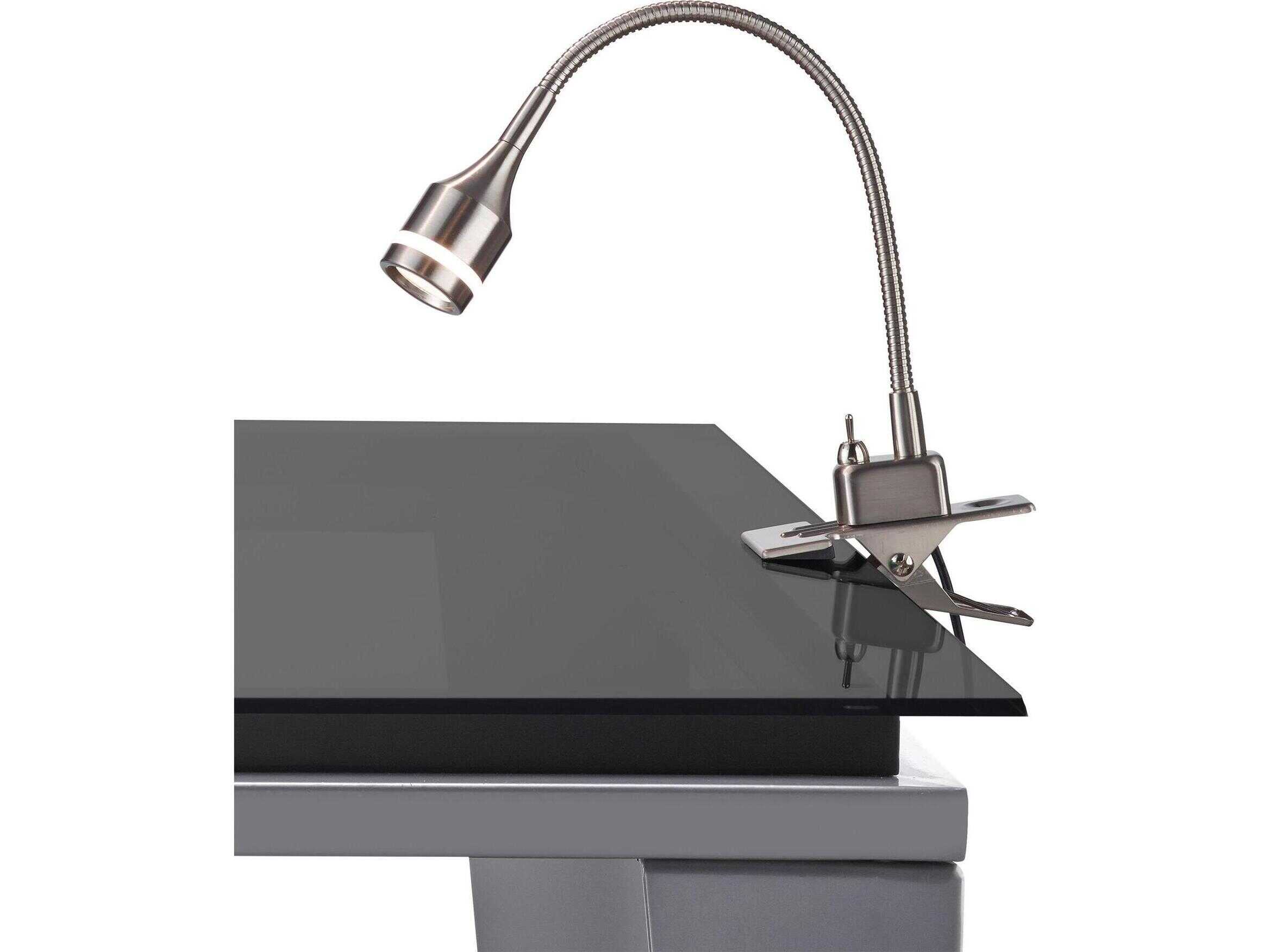 Adesso Prospect Brushed Steel Desk Lamp