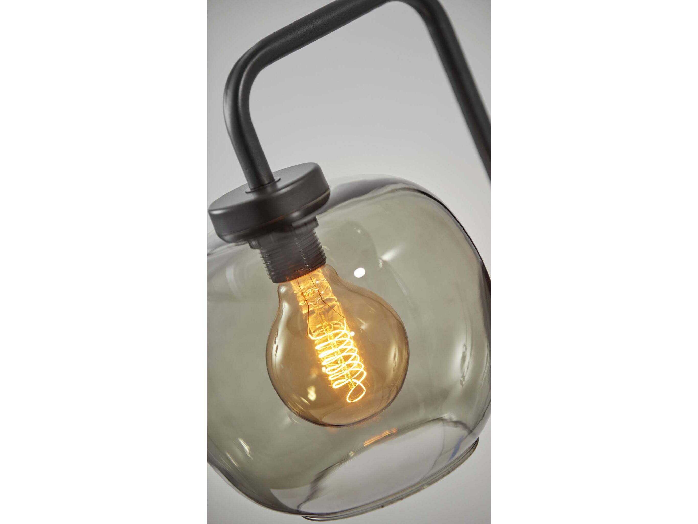 Adesso Ashton Matte Black Wall Sconce