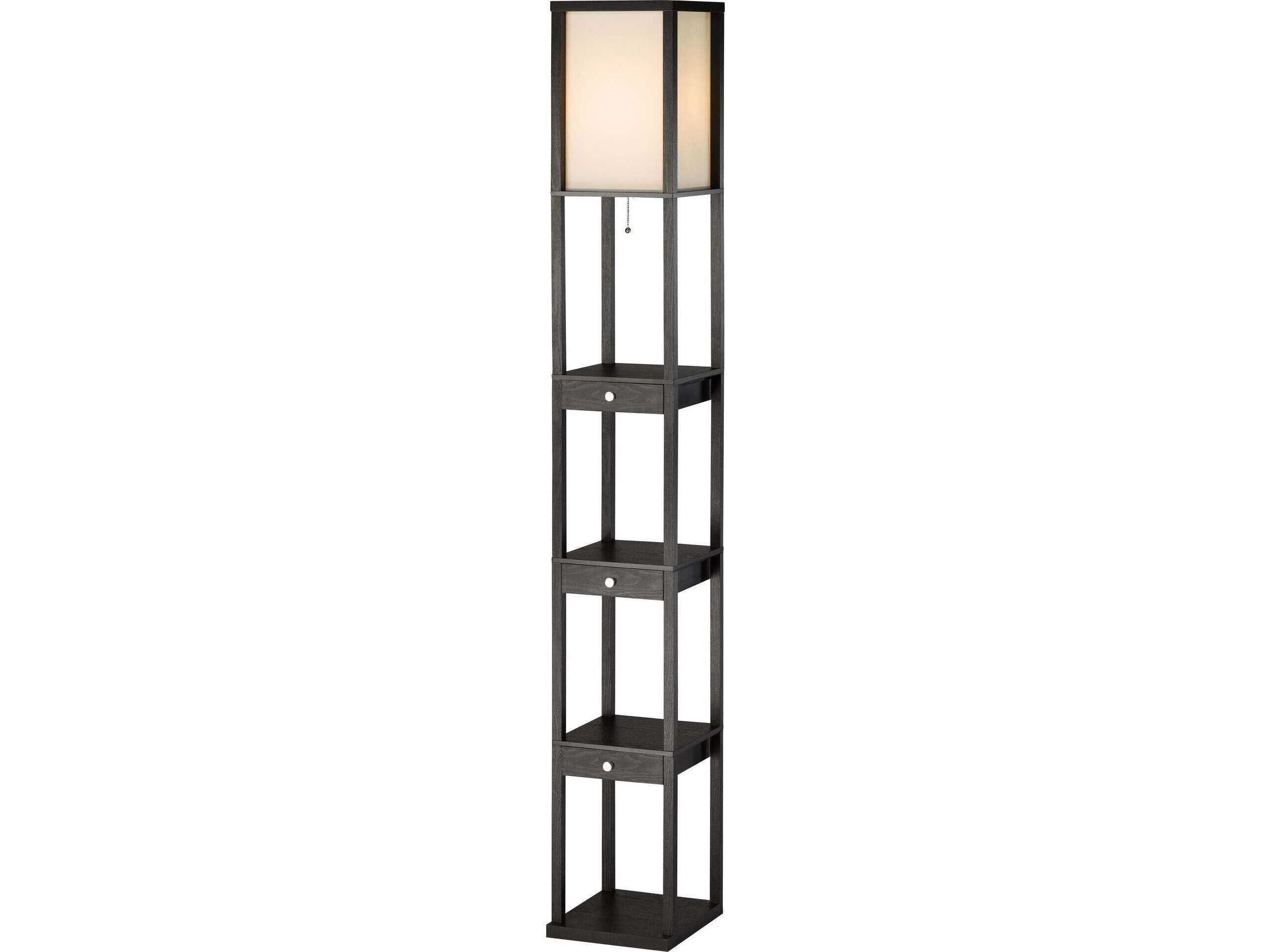 Adesso Murray Black Floor Lamp
