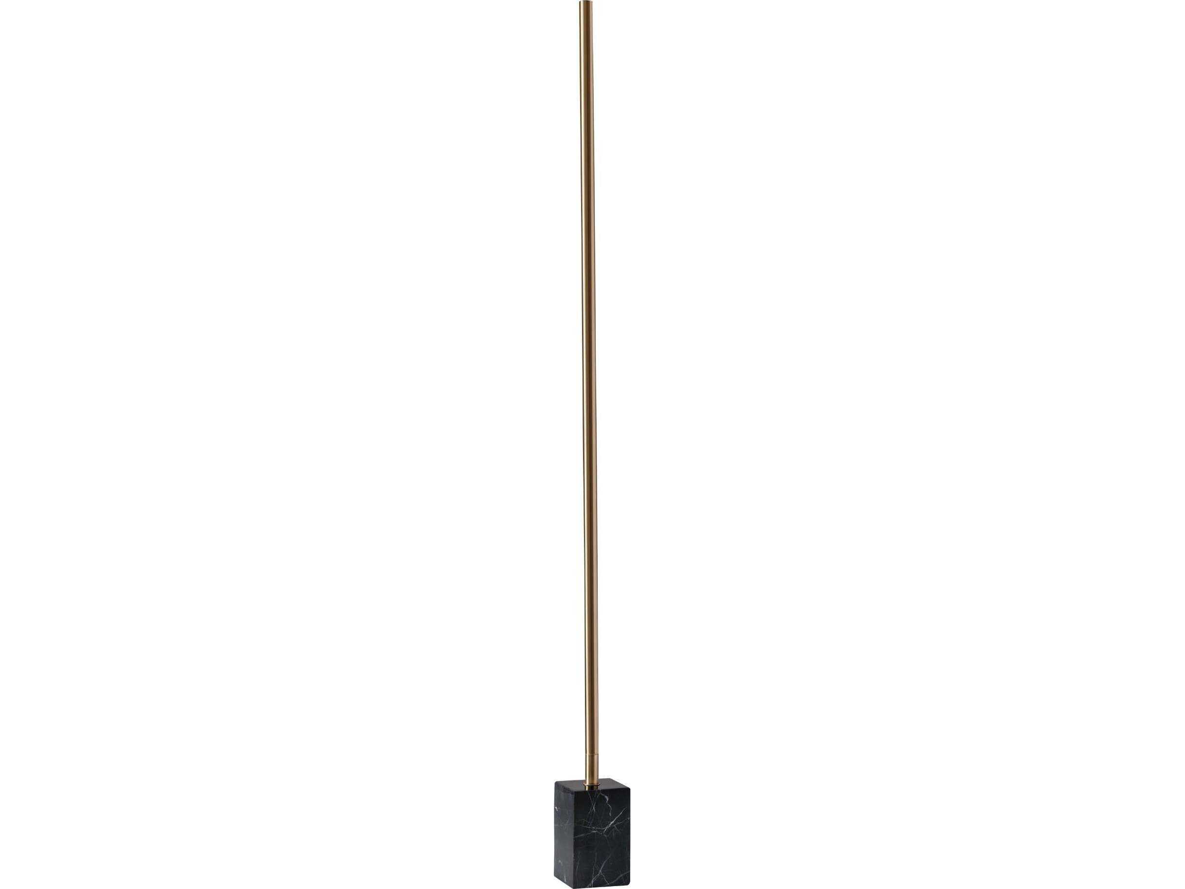 Adesso Felix Antique Brass Metal Floor Lamp