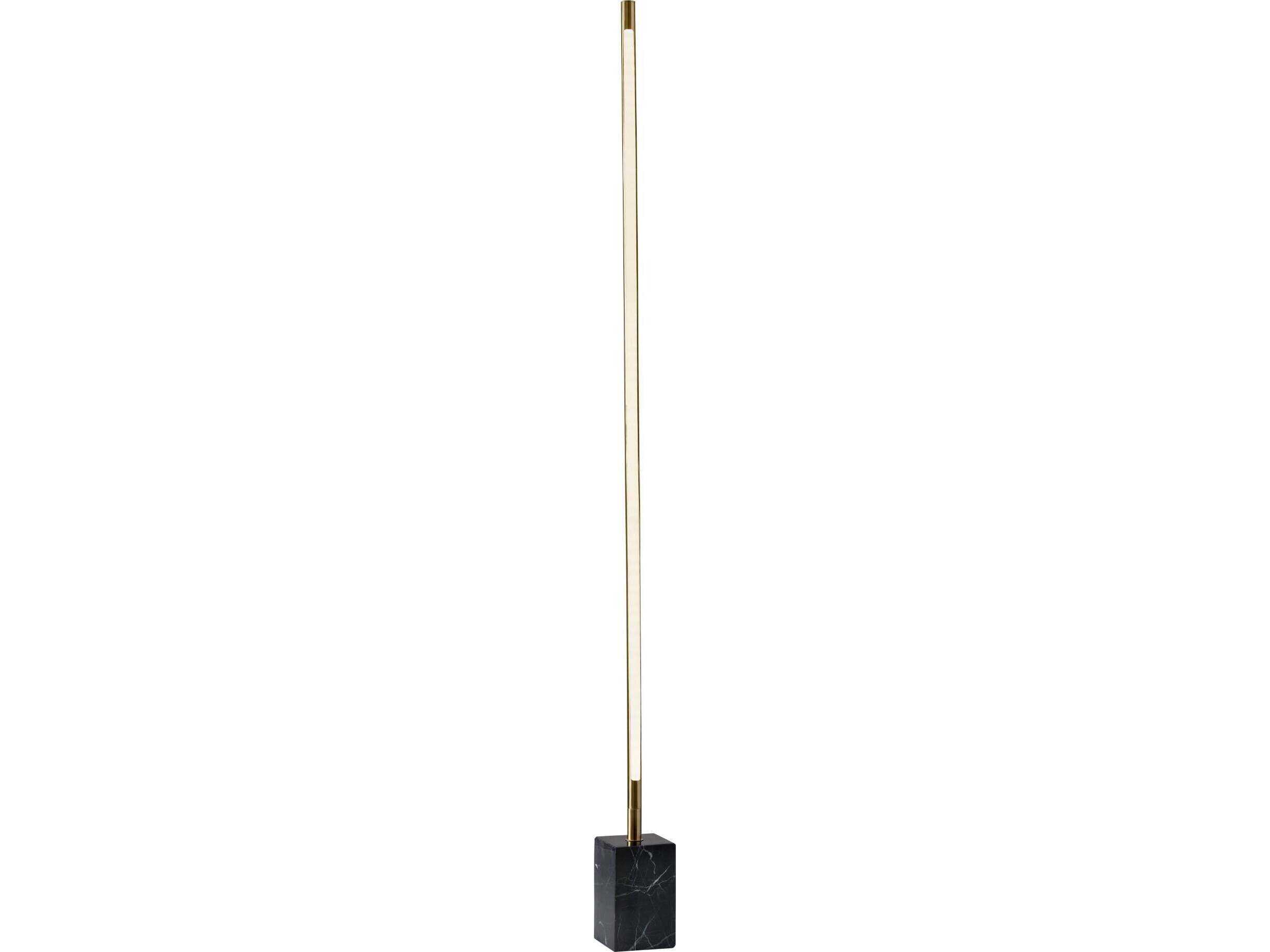 Adesso Felix Antique Brass Metal Floor Lamp