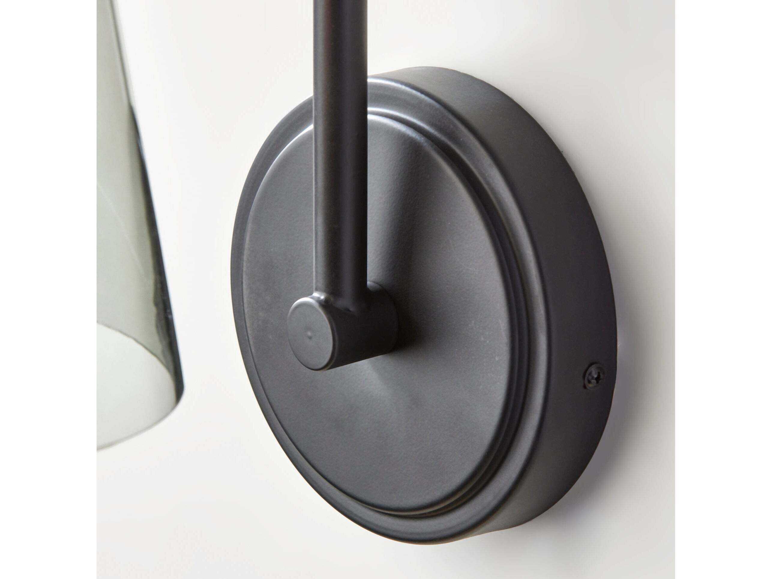 Adesso Walker Black Wall Sconce