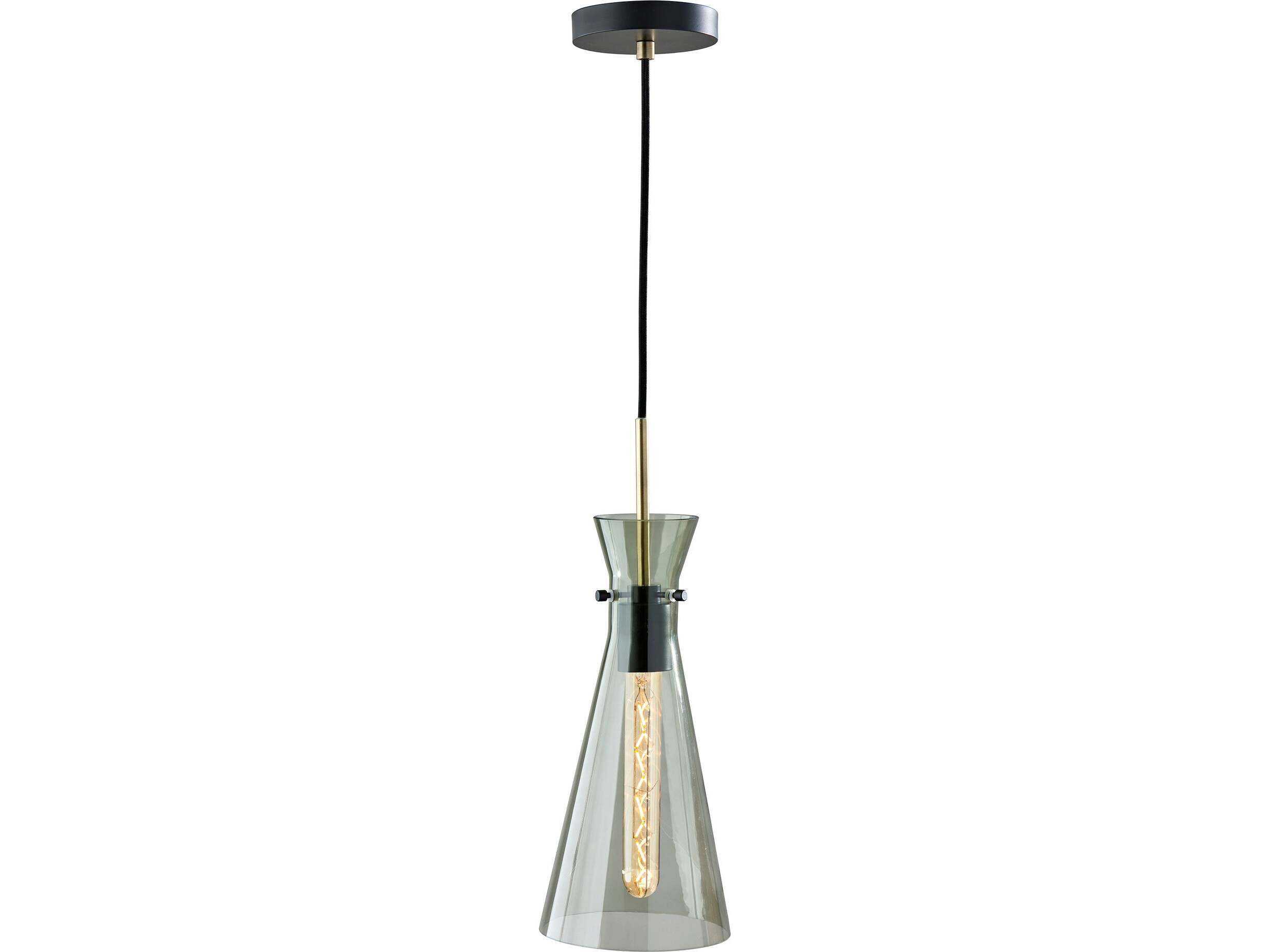 Adesso Walker Black Mini Pendant