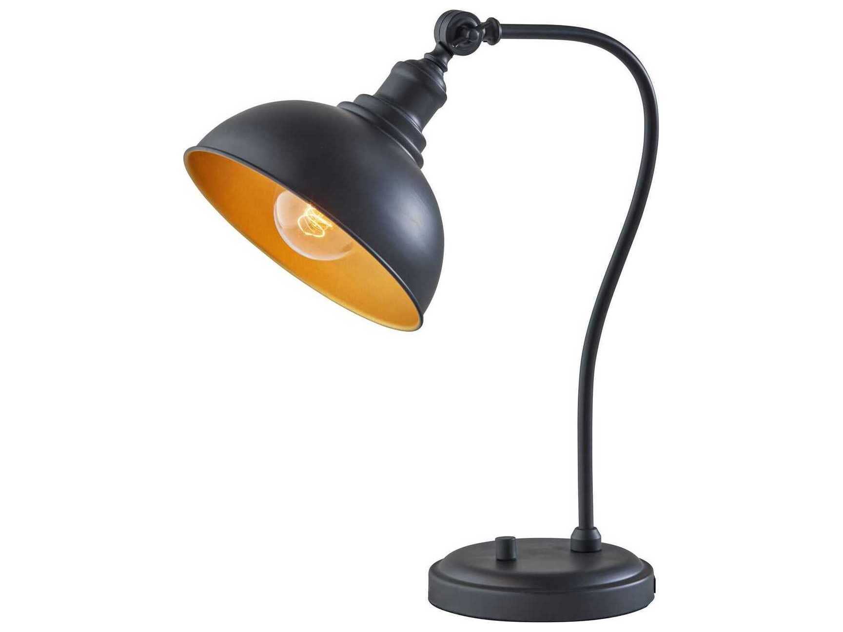 Adesso Wallace Black Desk Lamp