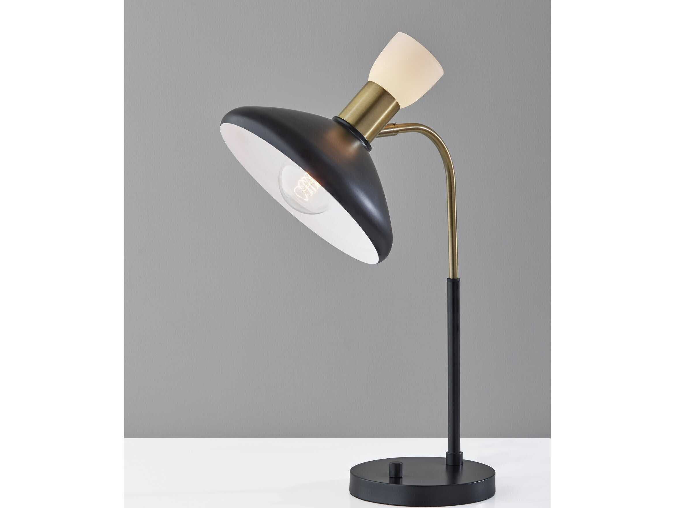 Adesso Patrick Black Brass Desk Lamp