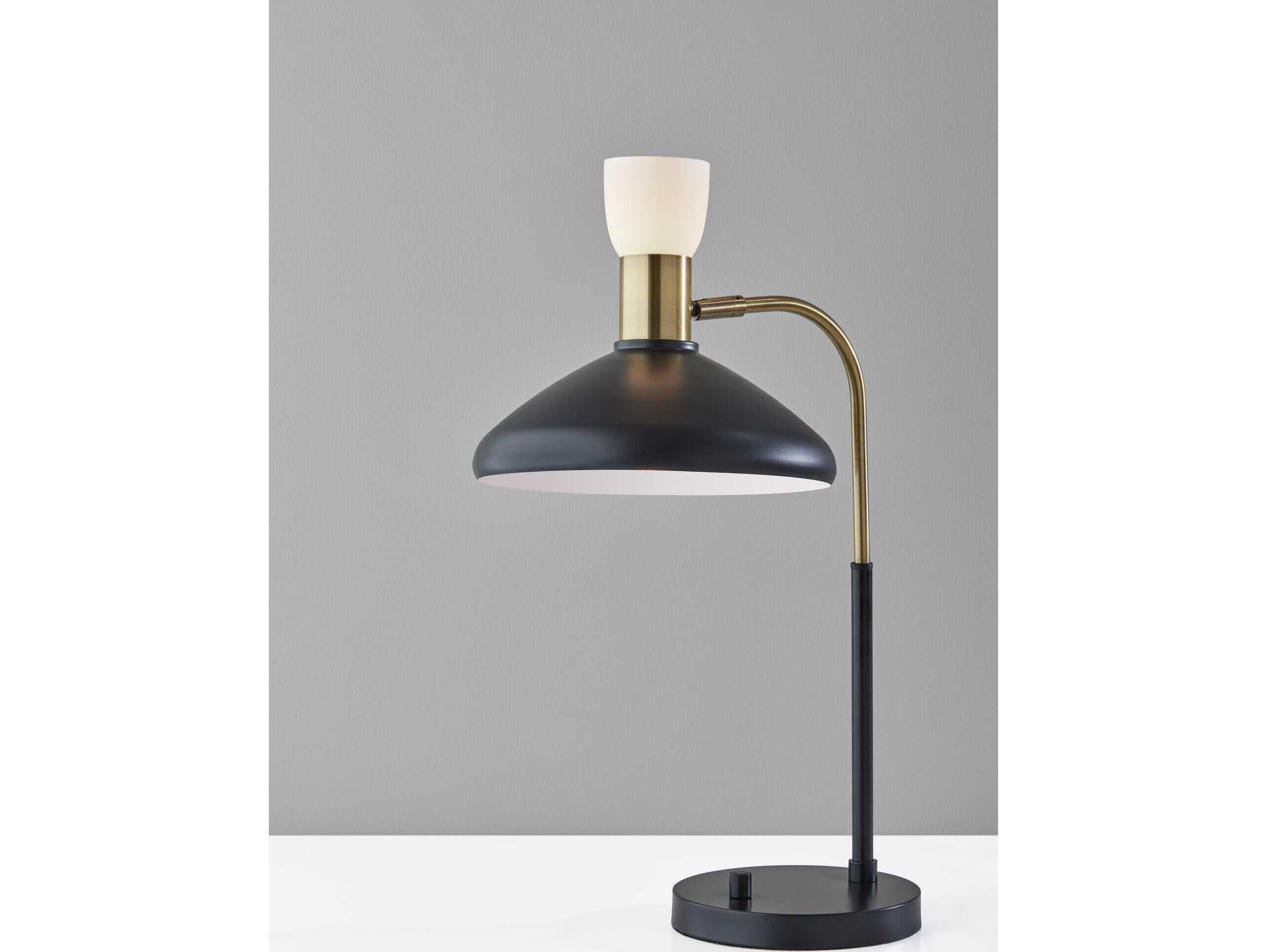 Adesso Patrick Black Brass Desk Lamp
