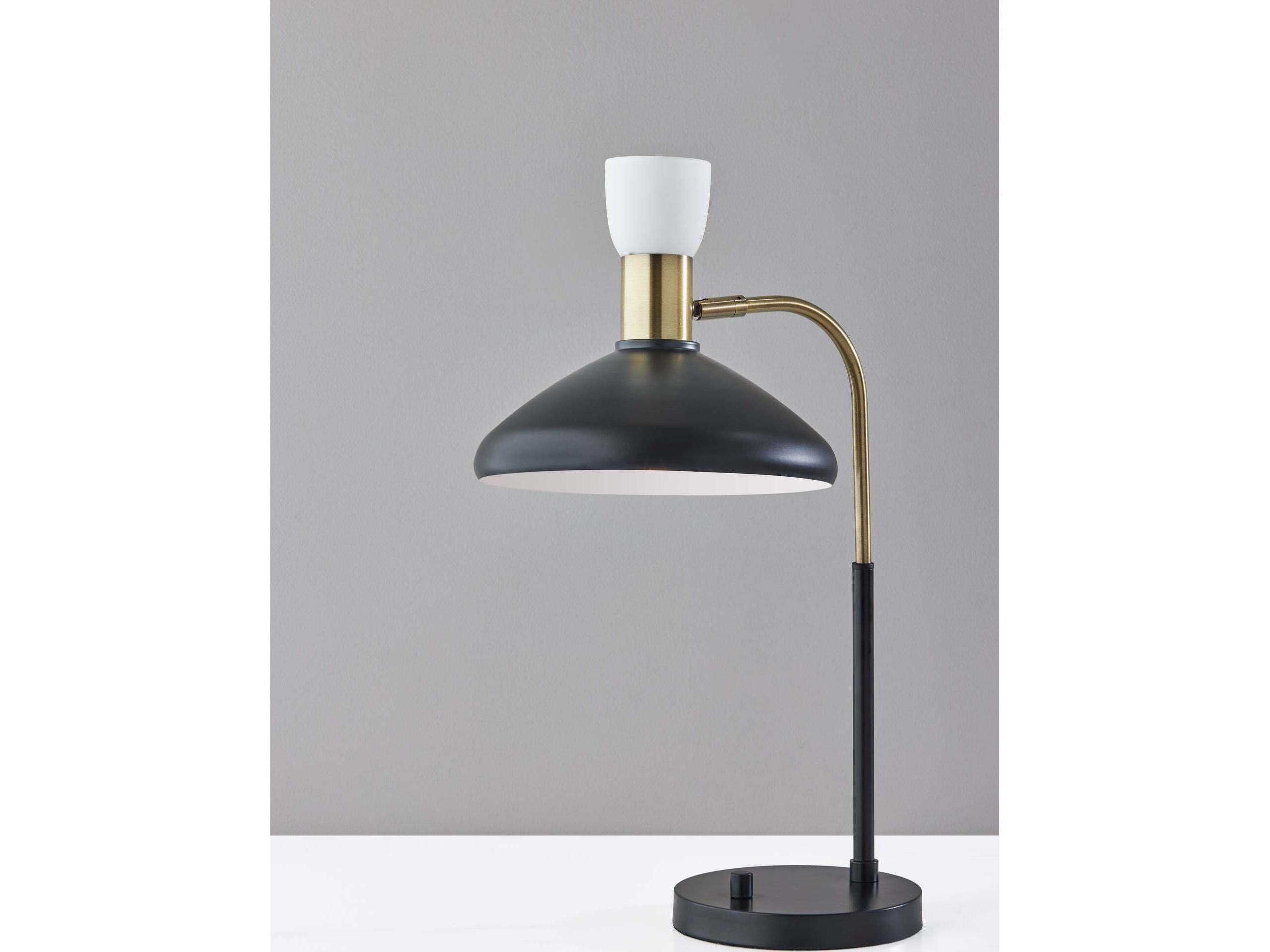 Adesso Patrick Black Brass Desk Lamp