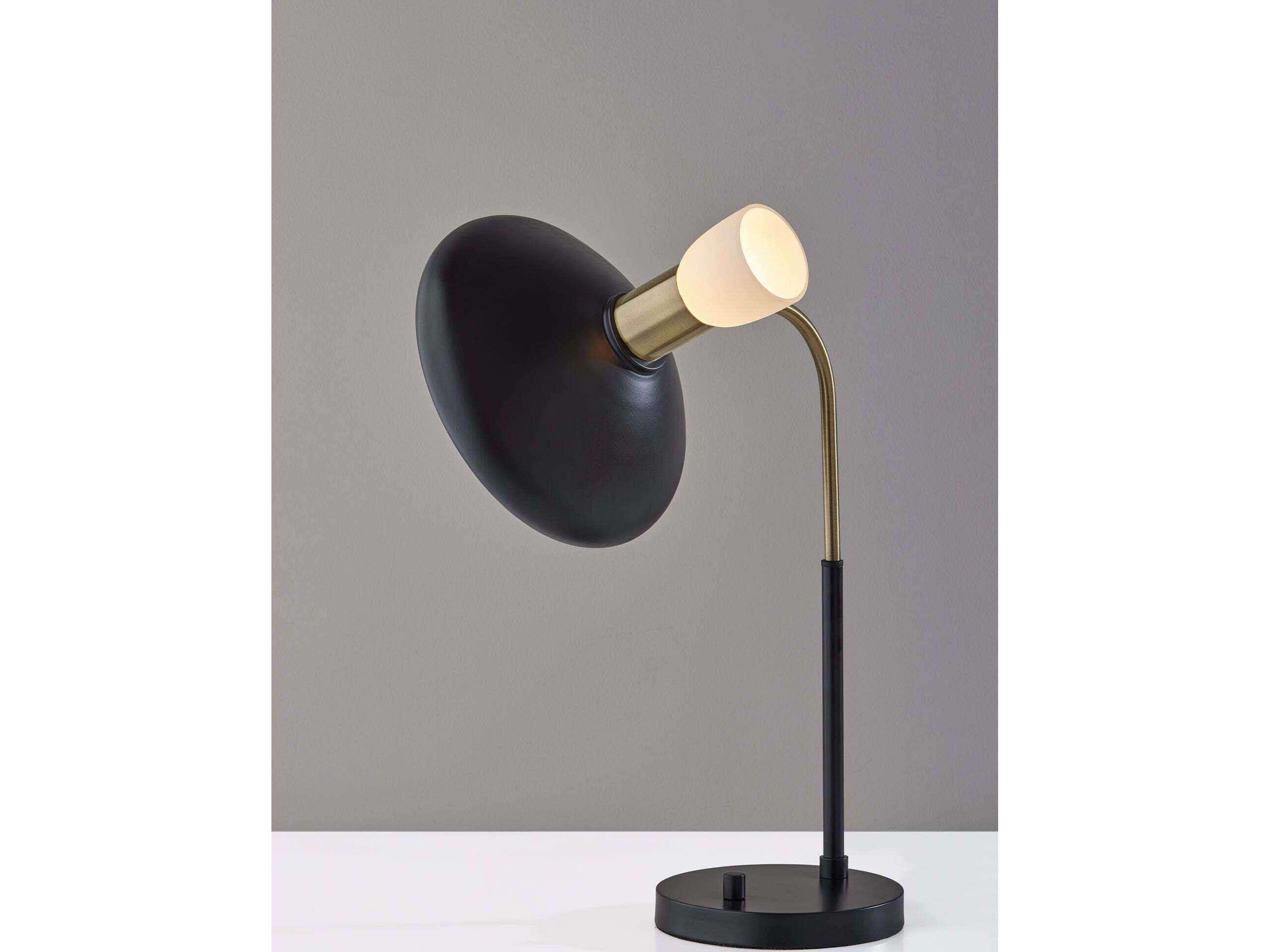 Adesso Patrick Black Brass Desk Lamp