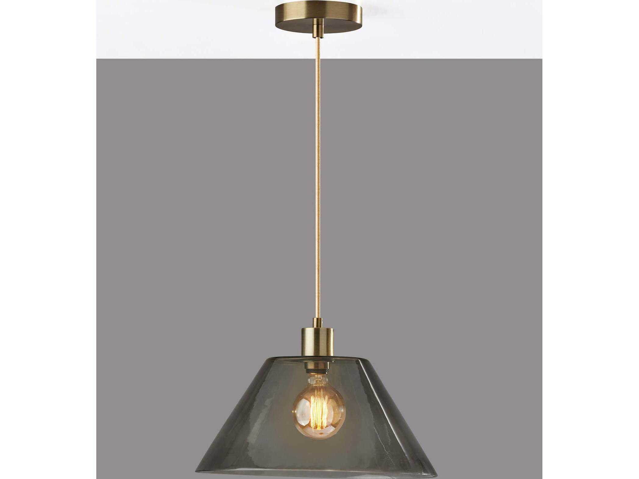 Adesso Zoe Antique Brass Mini Pendant