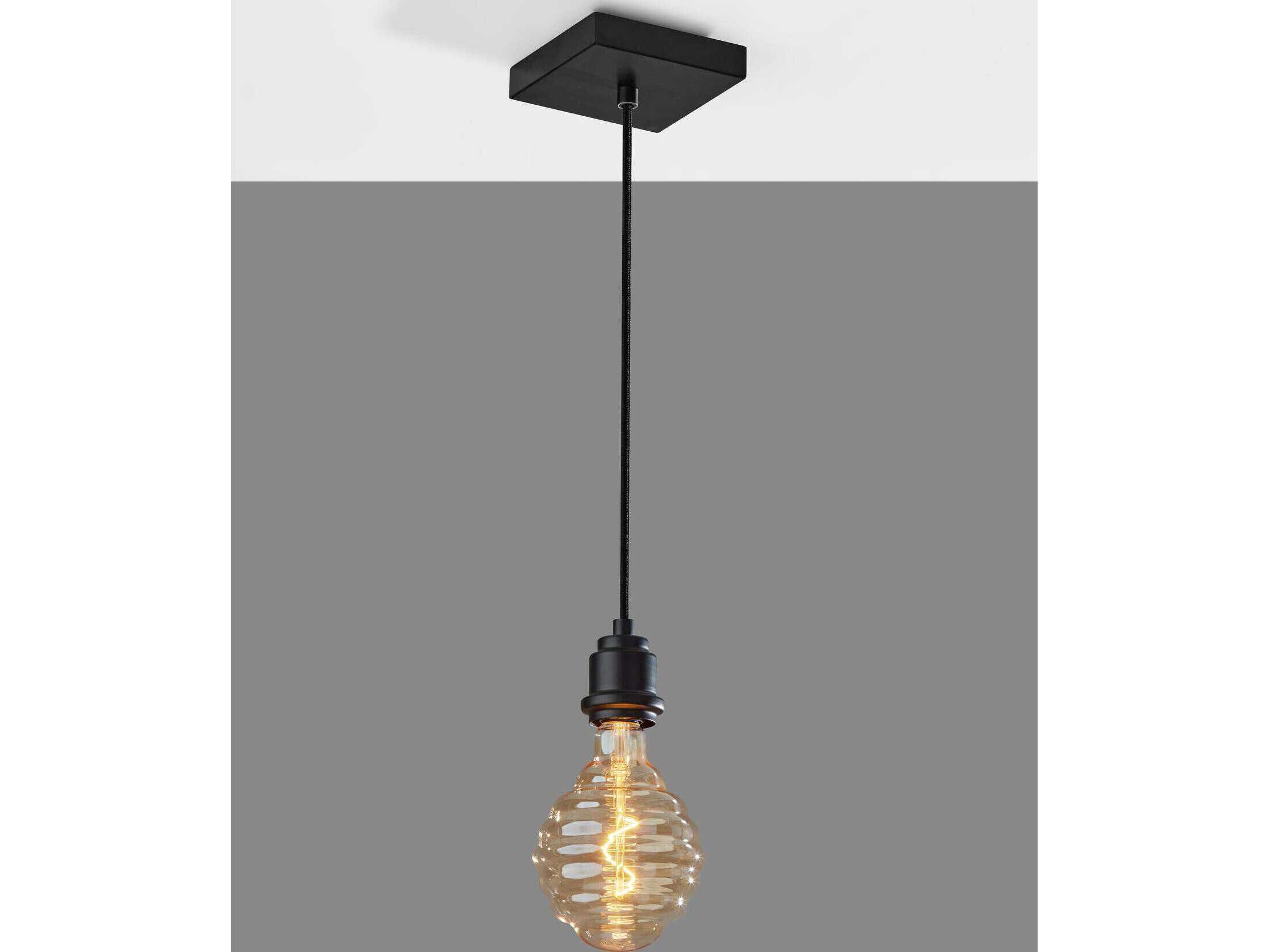 Adesso Wren Black Mini Pendant