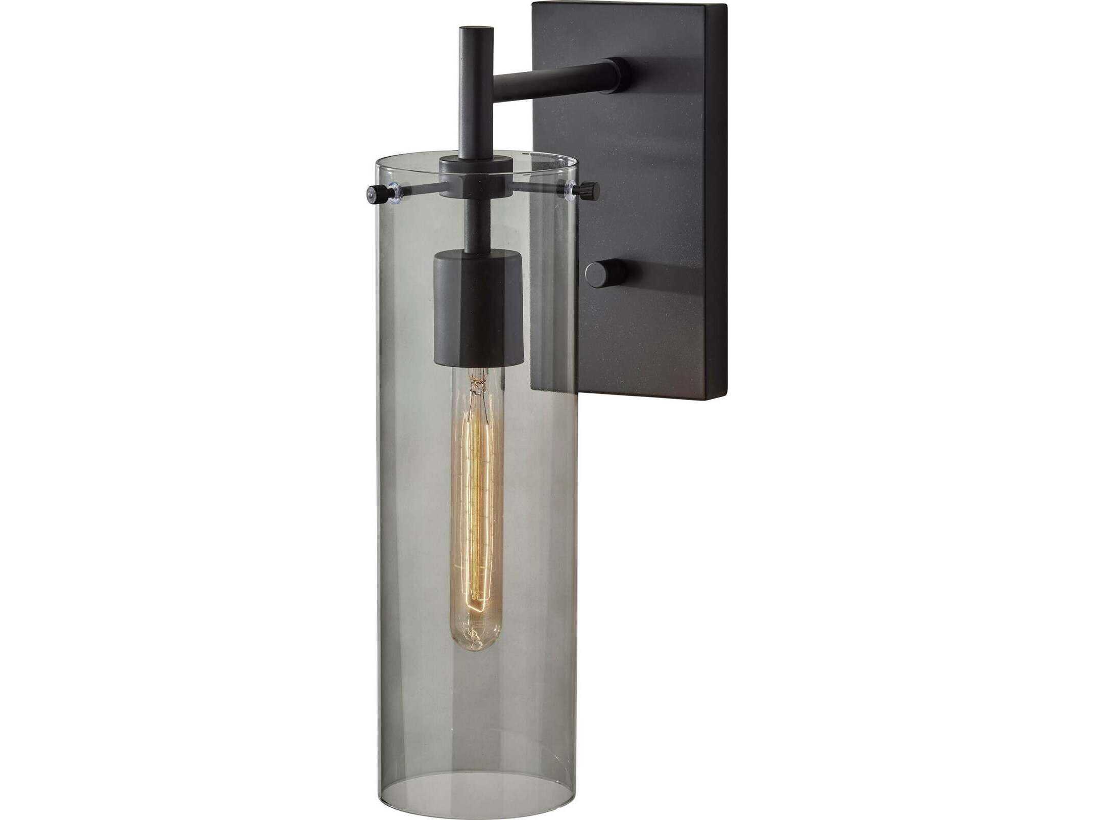 Adesso Dalton Black Wall Sconce
