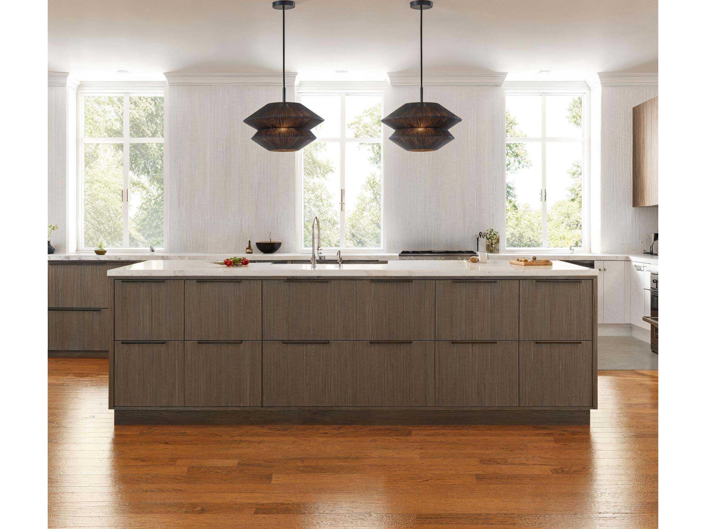 Adesso Gardner Black Geometric Pendant