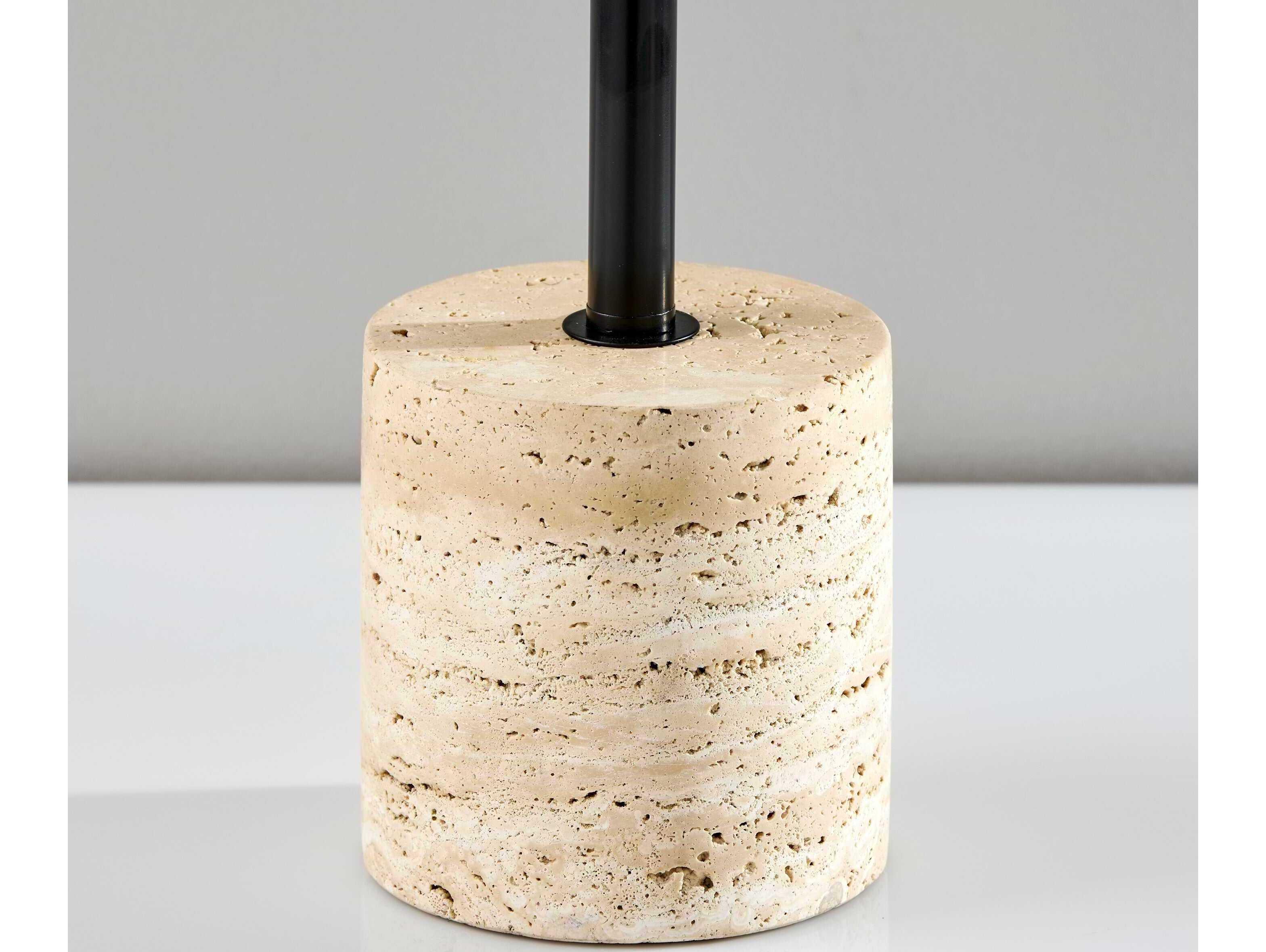 Adesso Gardner Black Rope Table Lamp