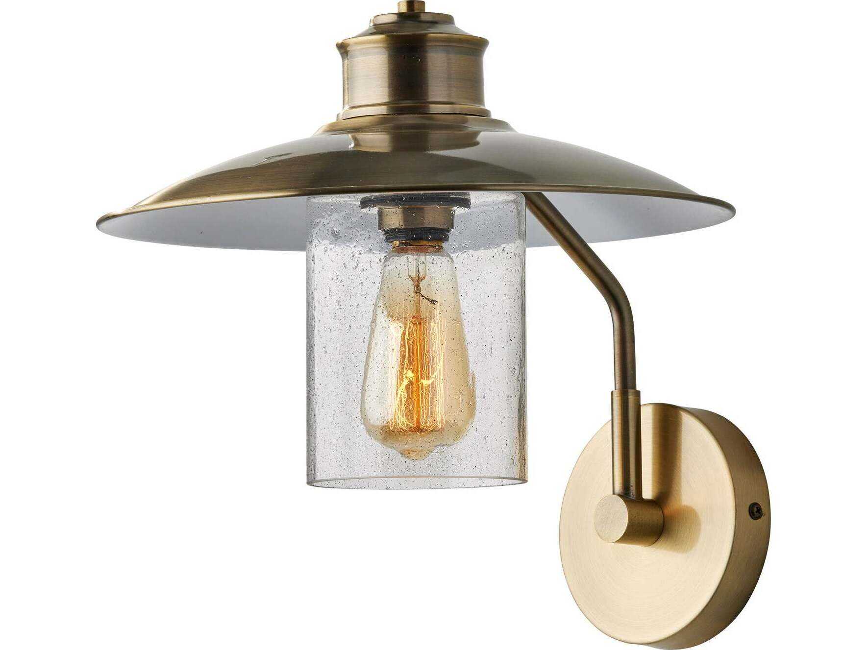 Adesso Kieran Antique Brass Wall Sconce